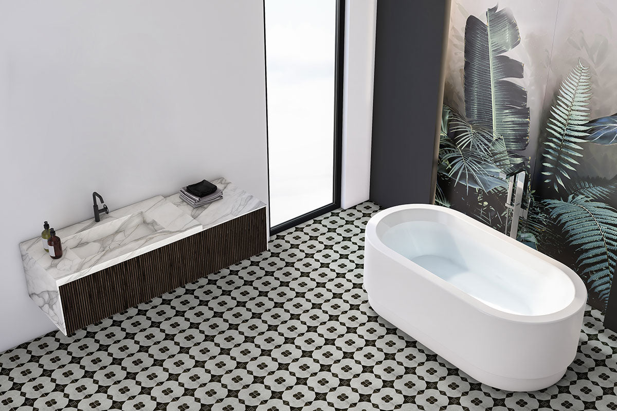 Zaria Sakura 8X8 Floor or Wall Tile - Shop at Home Craft Studio - 11