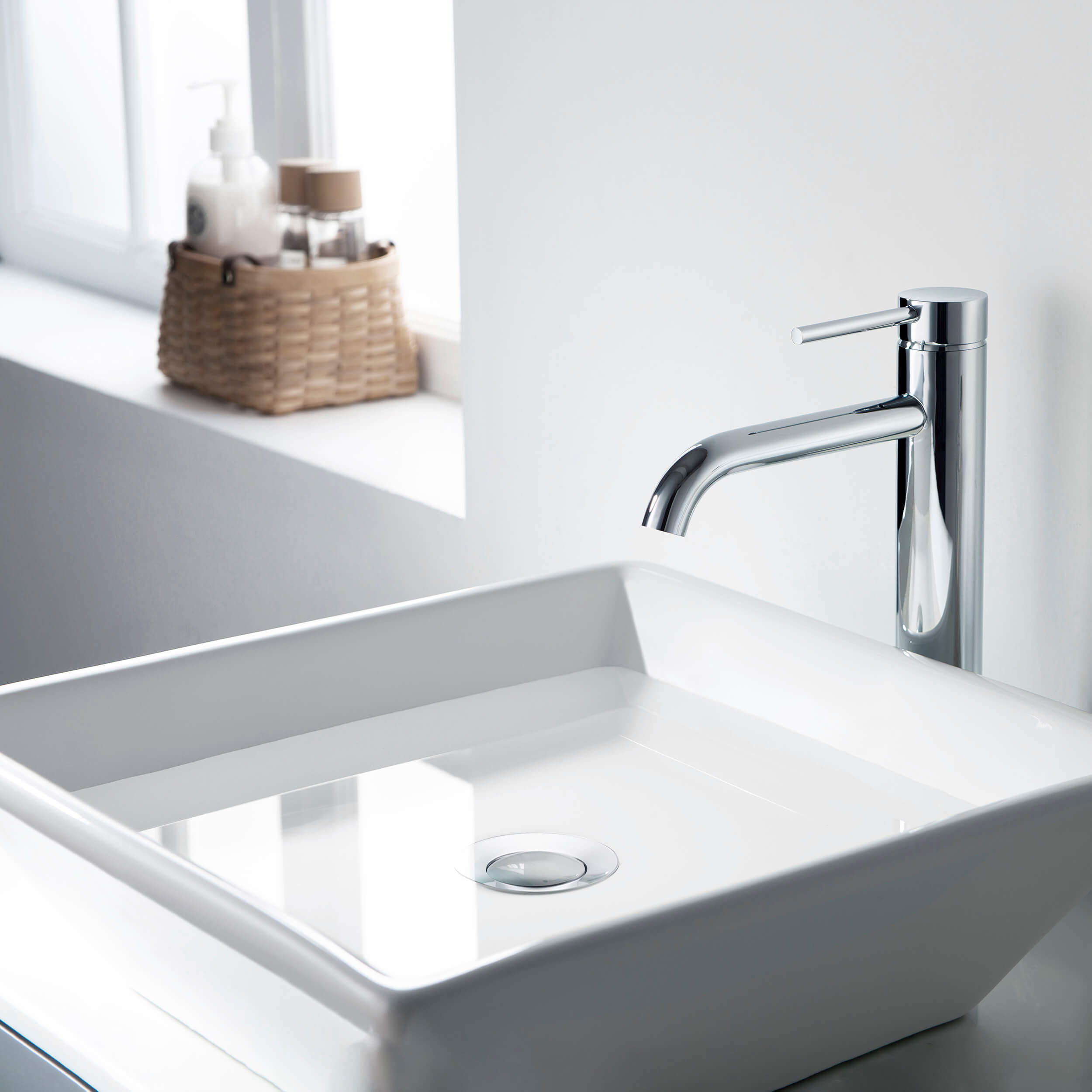 Bathroom Sink Pop Up Drain Stopper Small Cover without Overflow - PW-2