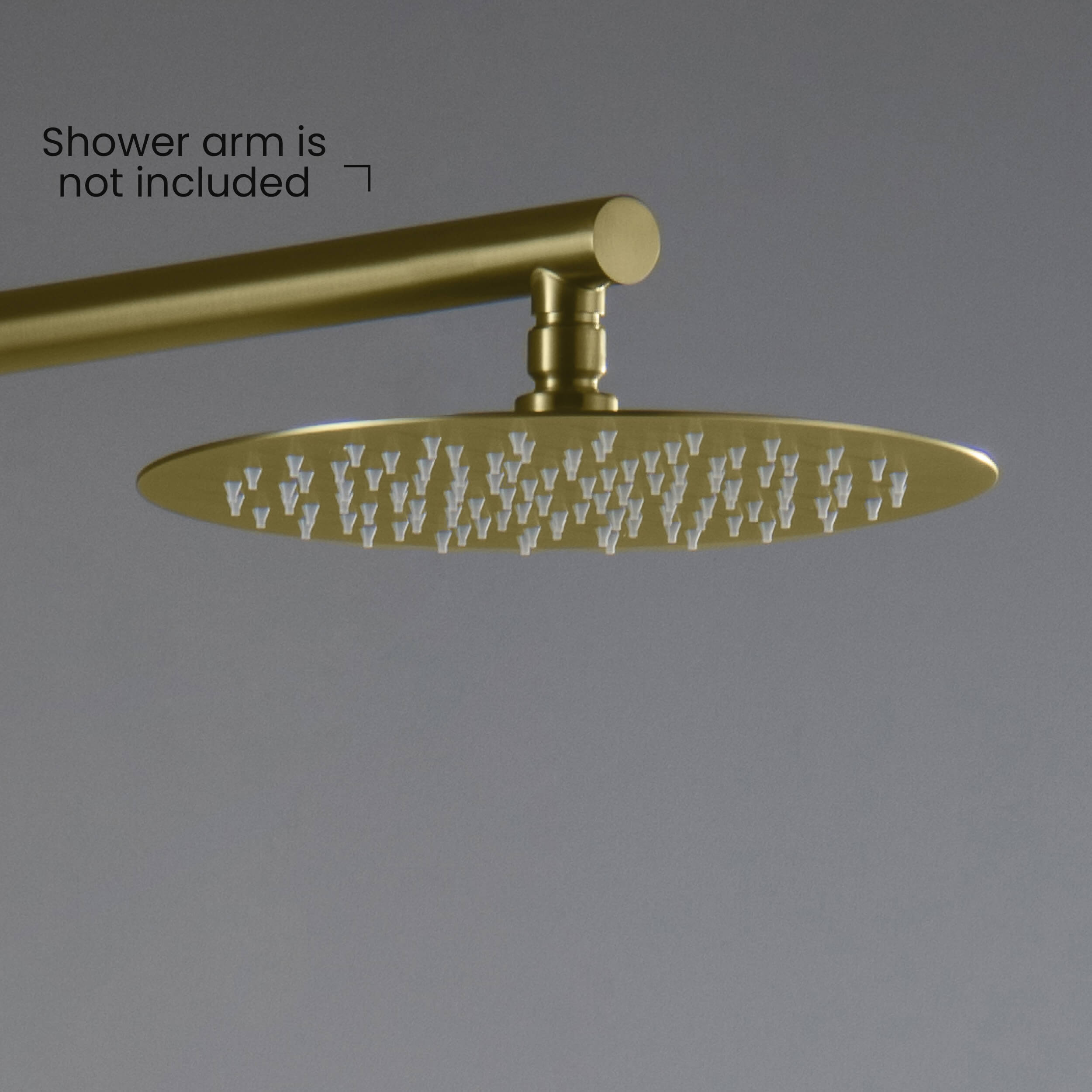 Halo 10" Metal Rain Shower Head 2mm Ultra Thin Profile - RS100