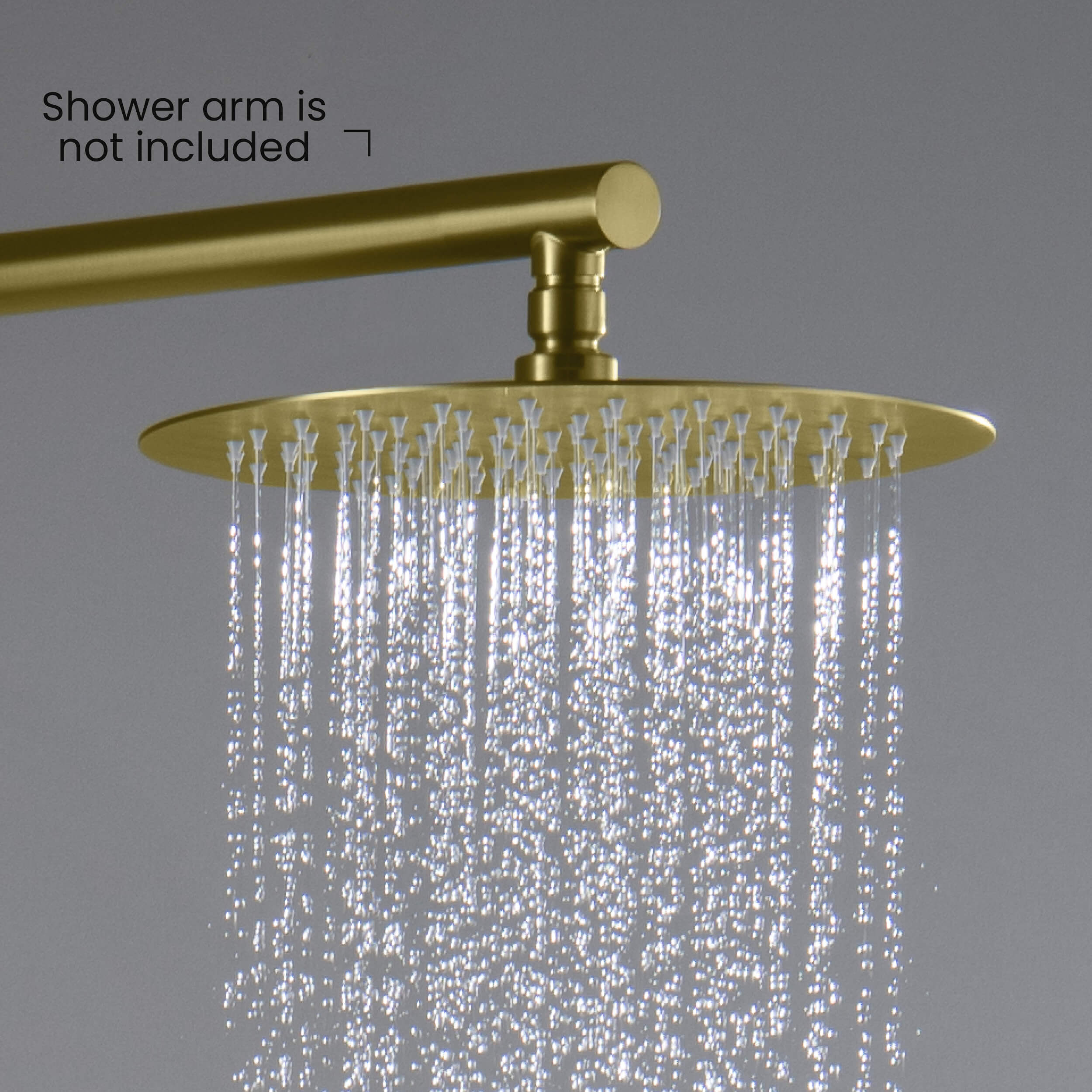 Halo 10" Metal Rain Shower Head 2mm Ultra Thin Profile - RS100