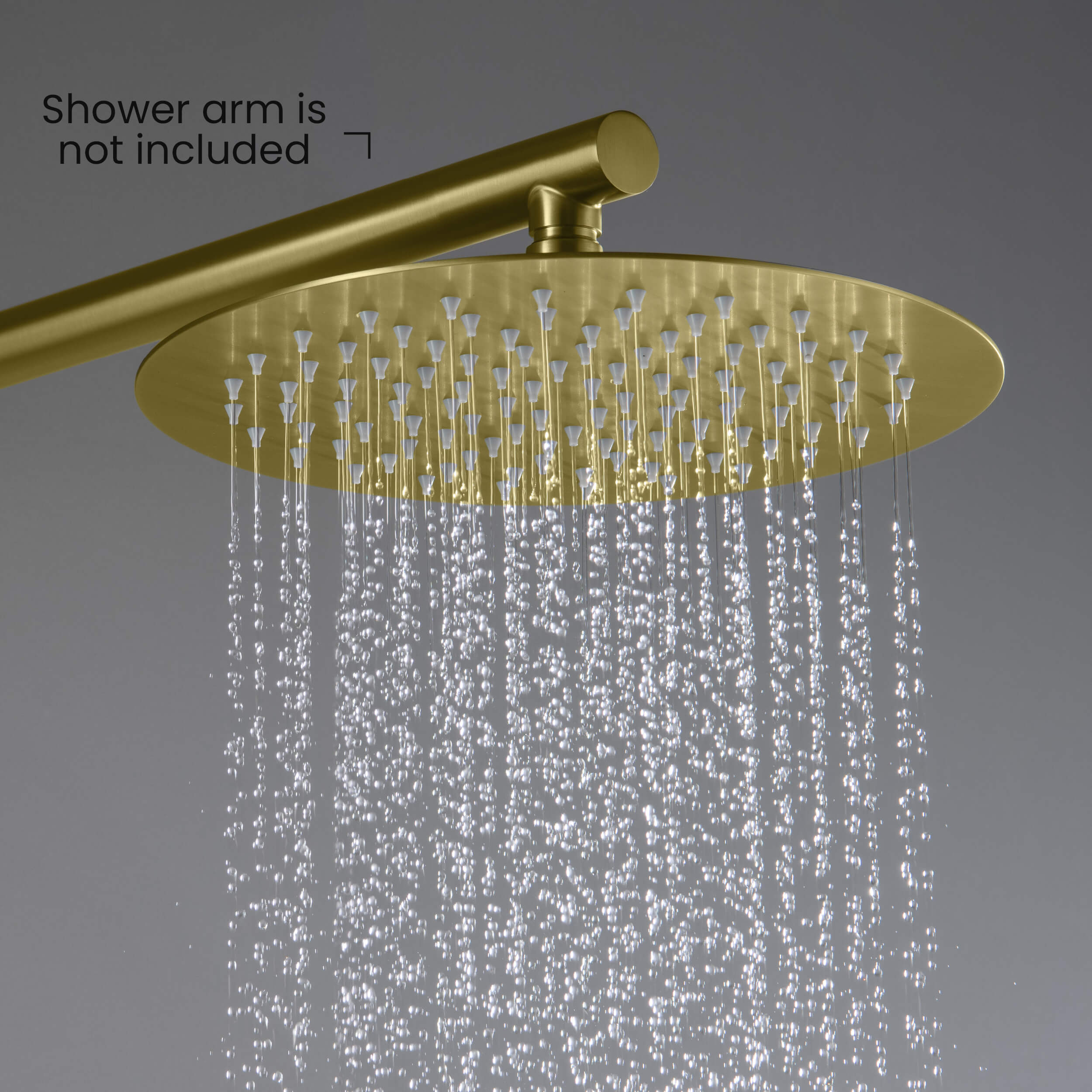 Halo 10" Metal Rain Shower Head 2mm Ultra Thin Profile - RS100