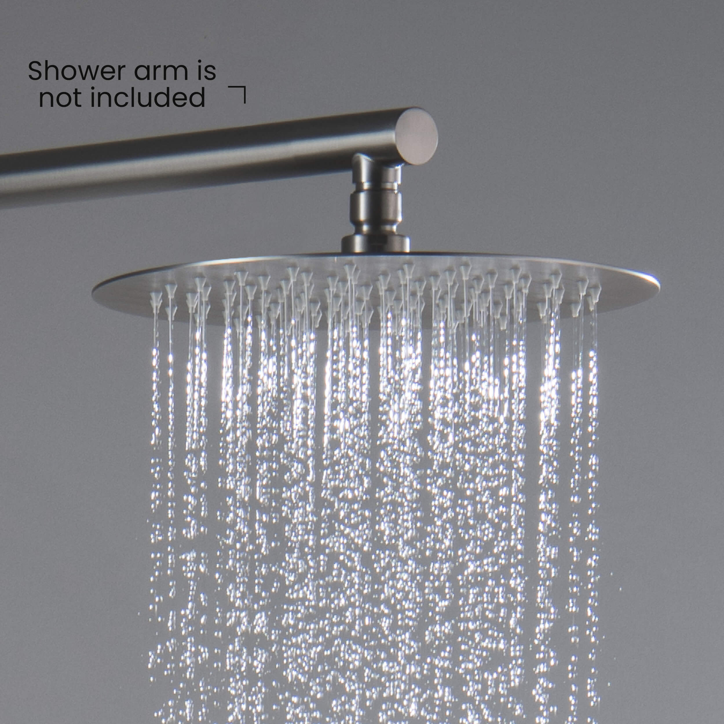Halo 10" Metal Rain Shower Head 2mm Ultra Thin Profile - RS100