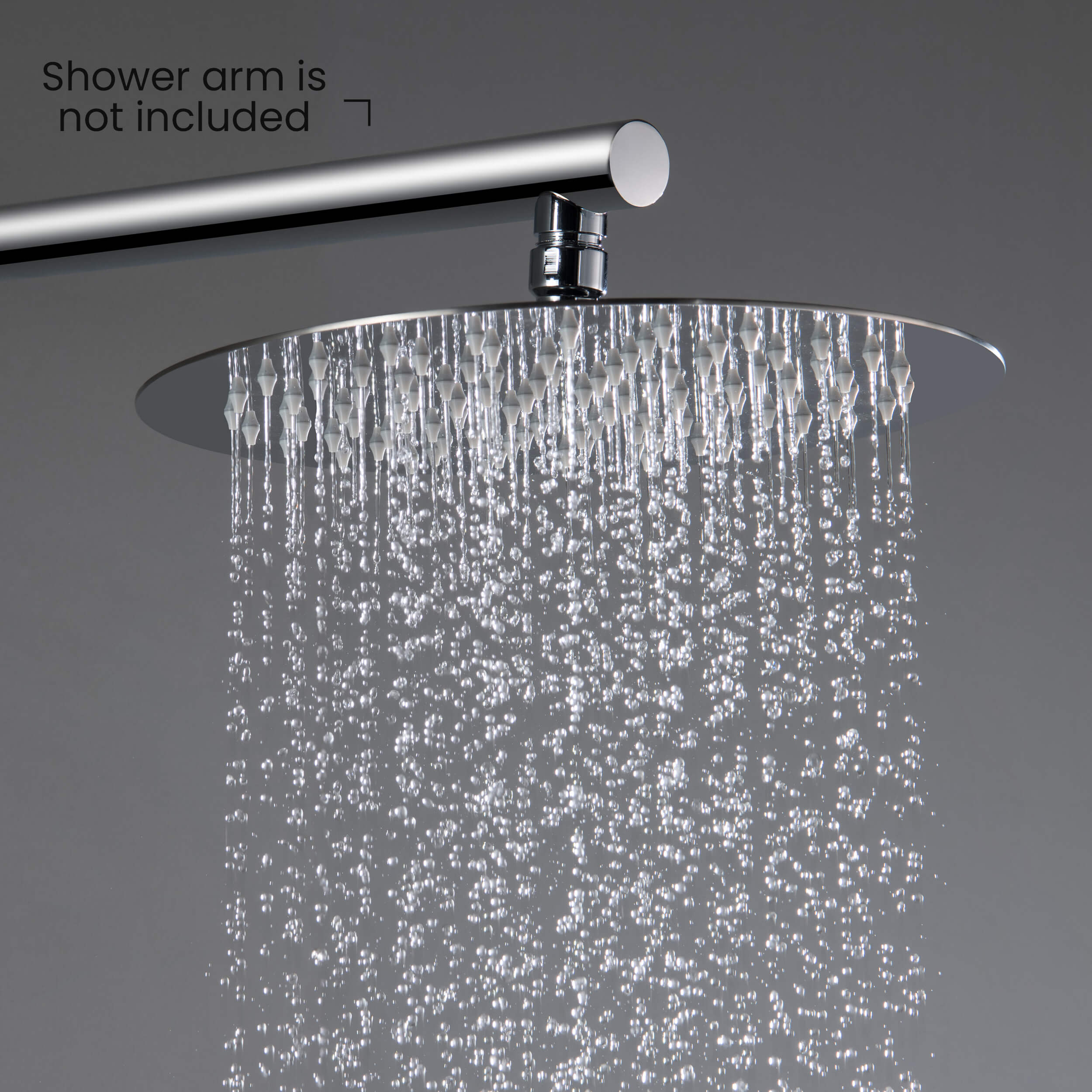 Halo 10" Metal Rain Shower Head 2mm Ultra Thin Profile - RS100