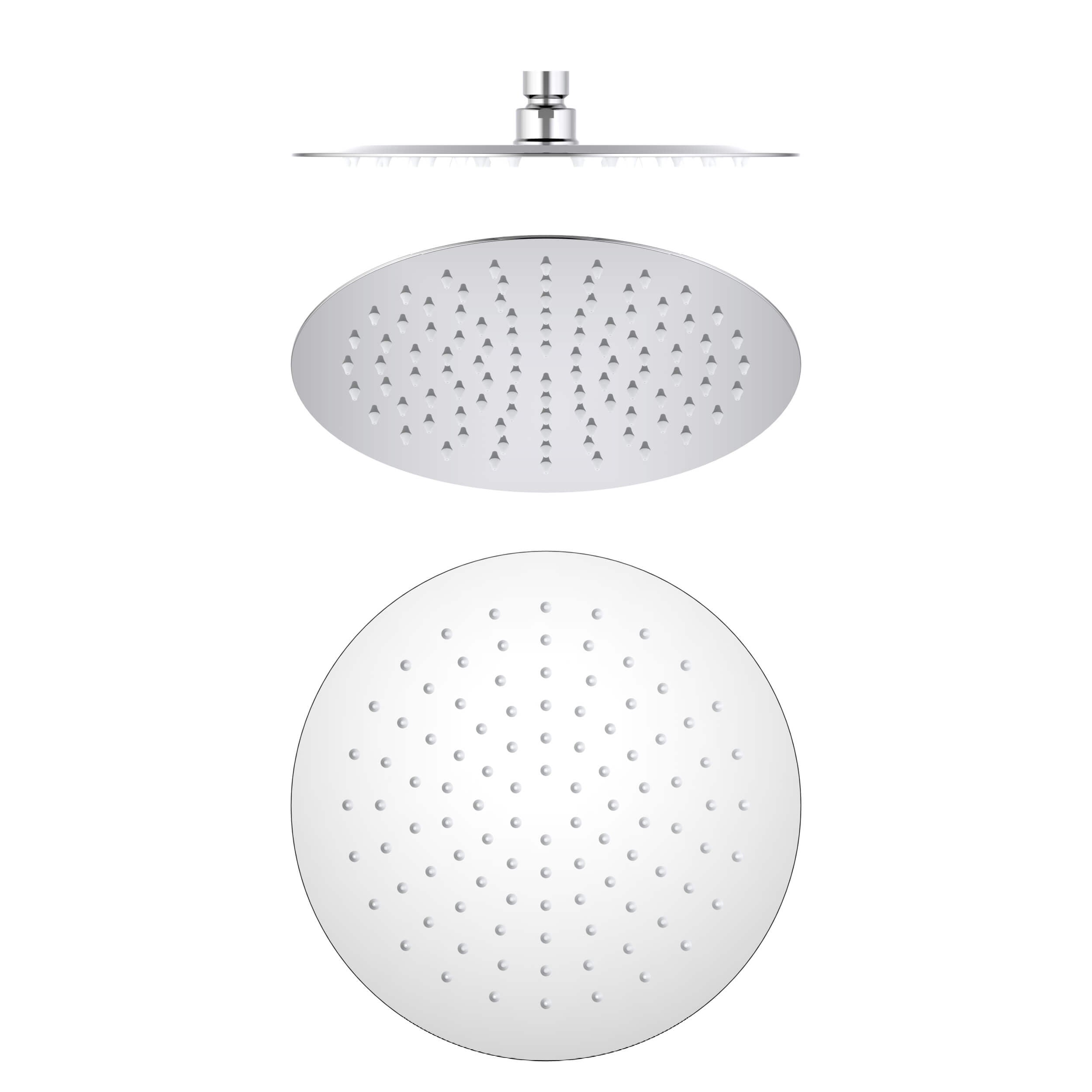 Halo 10" Metal Rain Shower Head 2mm Ultra Thin Profile - RS100