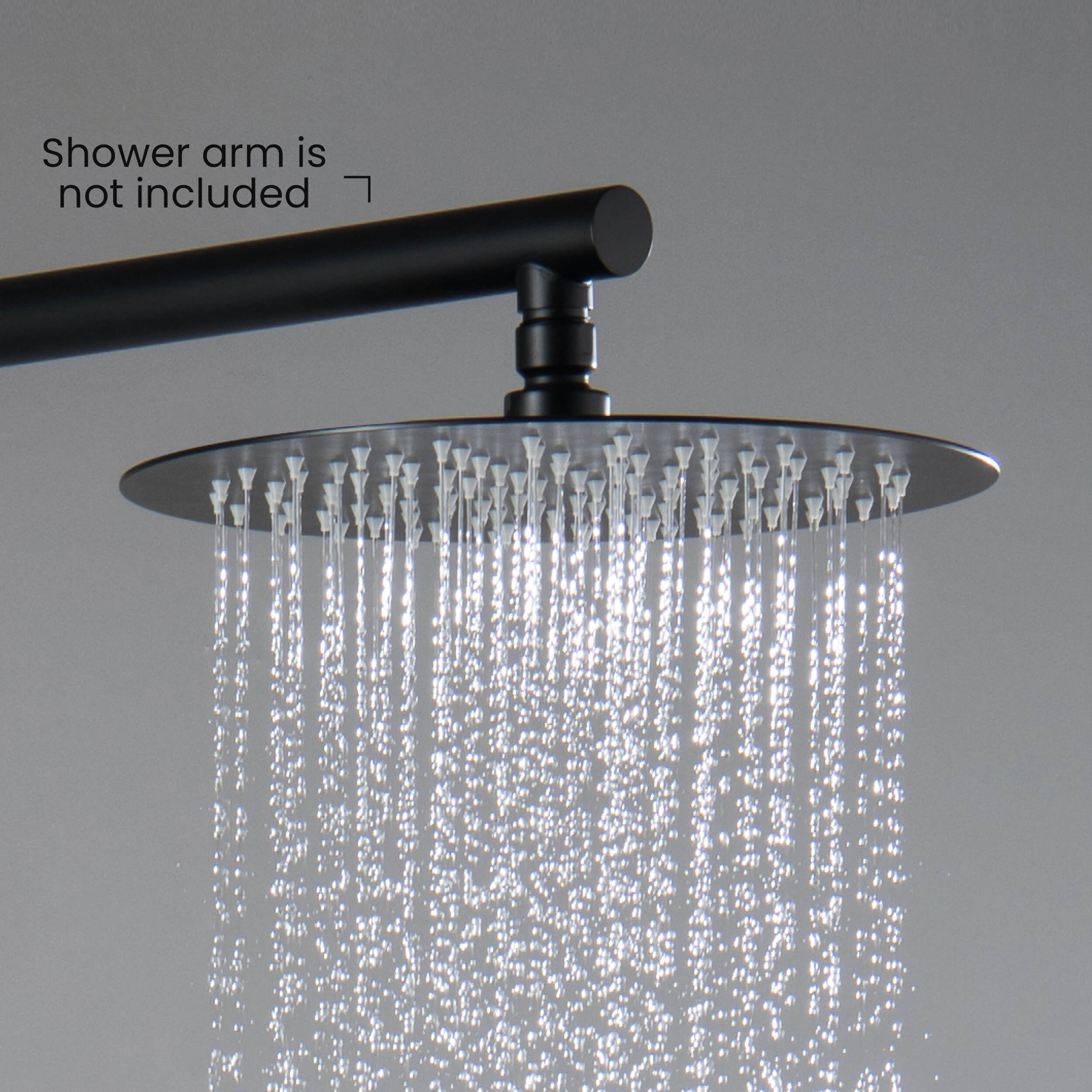 Halo 10" Metal Rain Shower Head 2mm Ultra Thin Profile - RS100