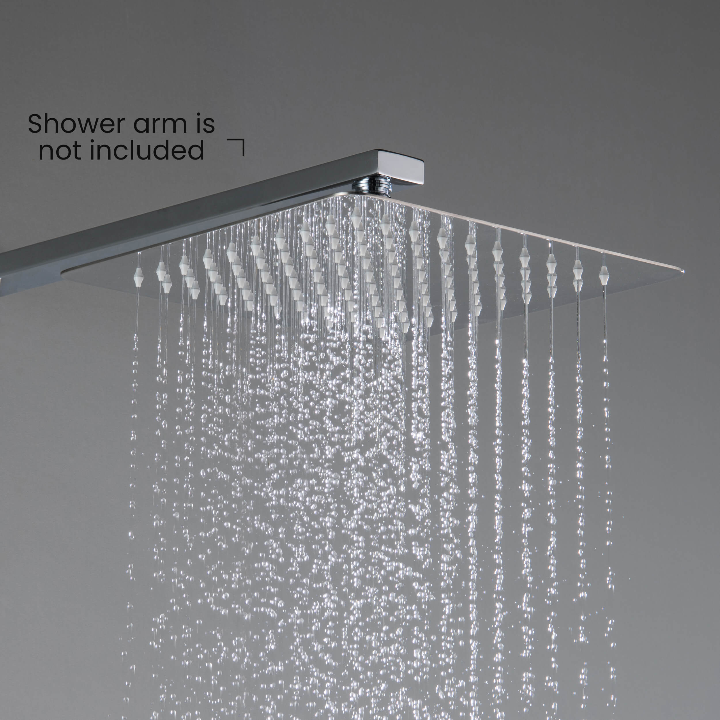 Quadra 10" Metal Rain Shower Head 2mm Ultra Thin Profile - RS101
