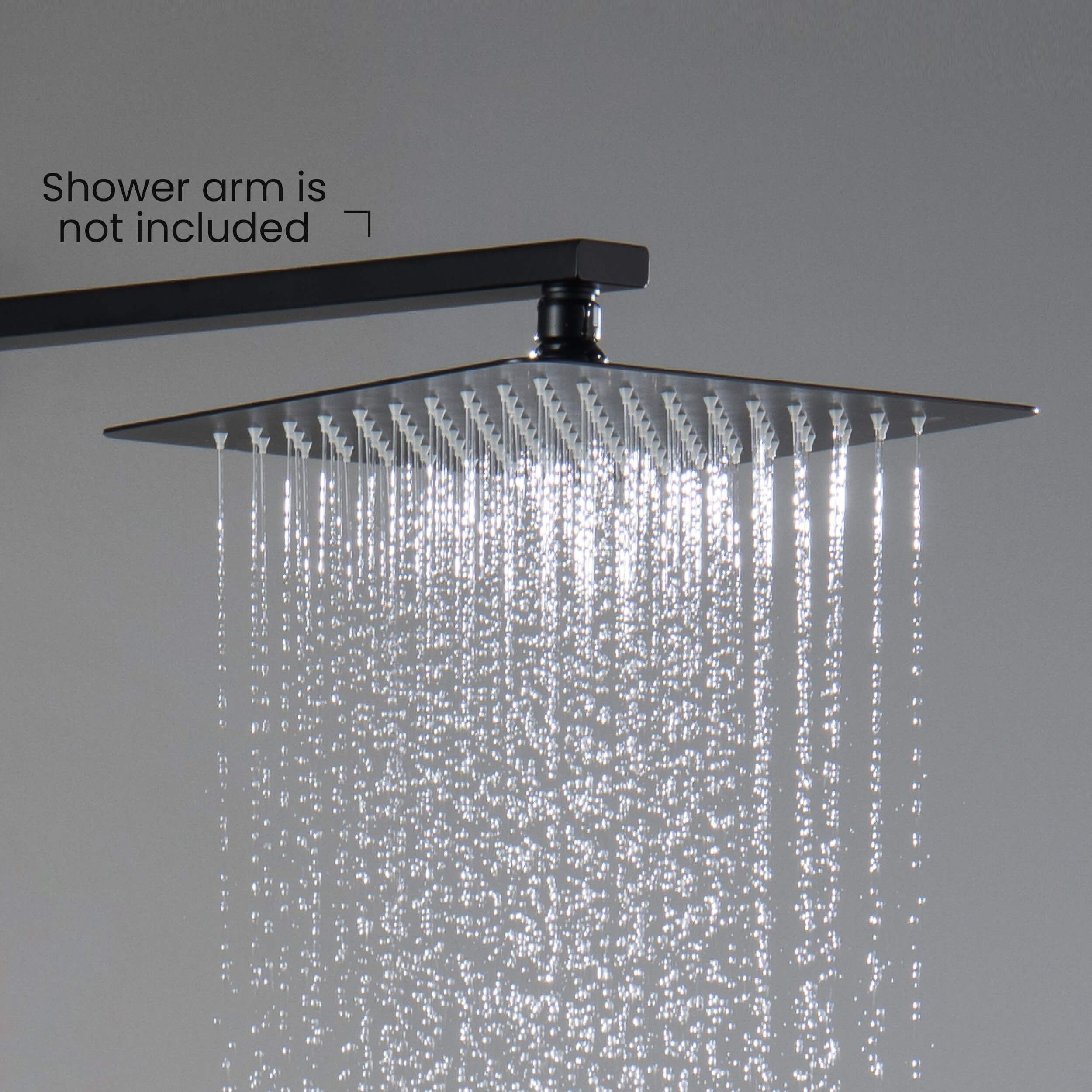 Quadra 10" Metal Rain Shower Head 2mm Ultra Thin Profile - RS101
