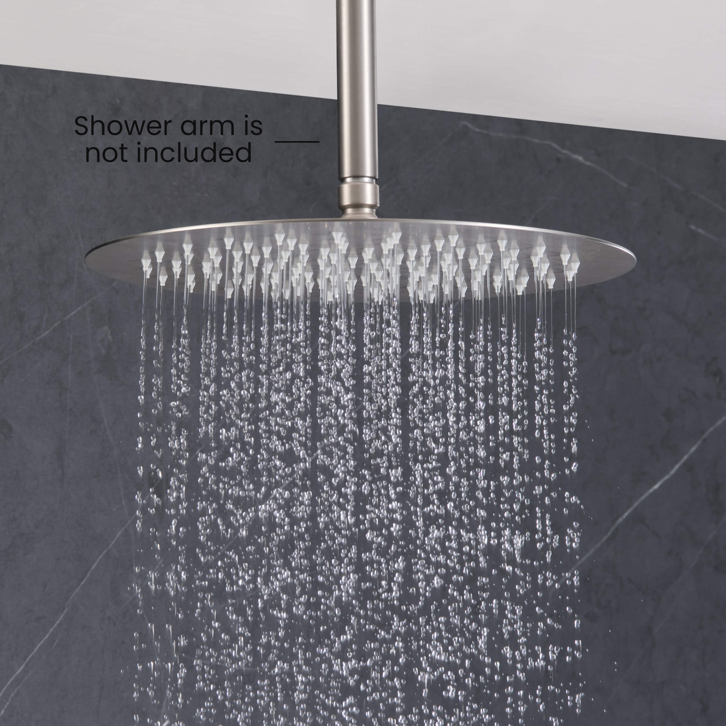 Halo 12" Metal Rain Shower Head 2mm Ultra Thin Profile - RS102