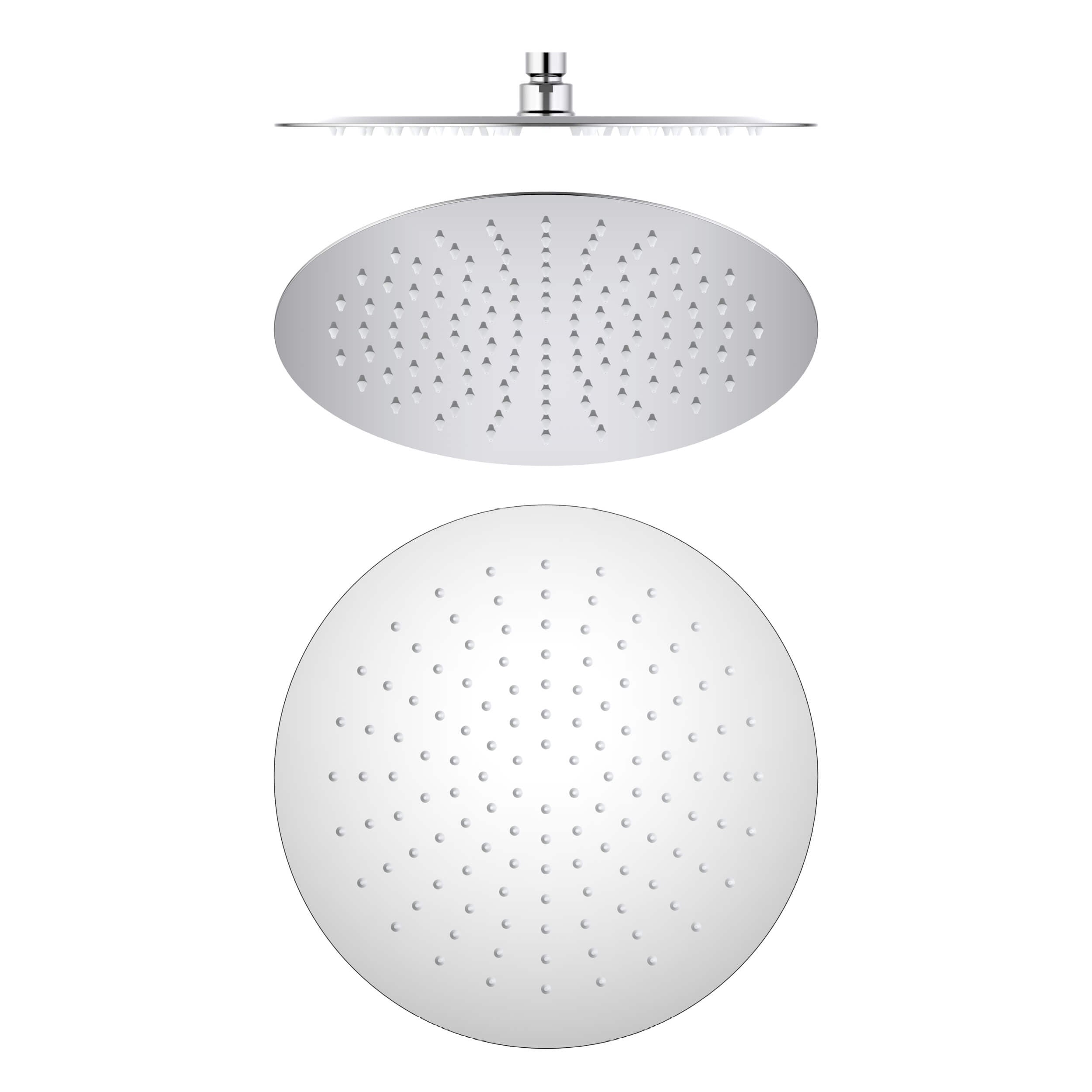 Halo 12" Metal Rain Shower Head 2mm Ultra Thin Profile - RS102