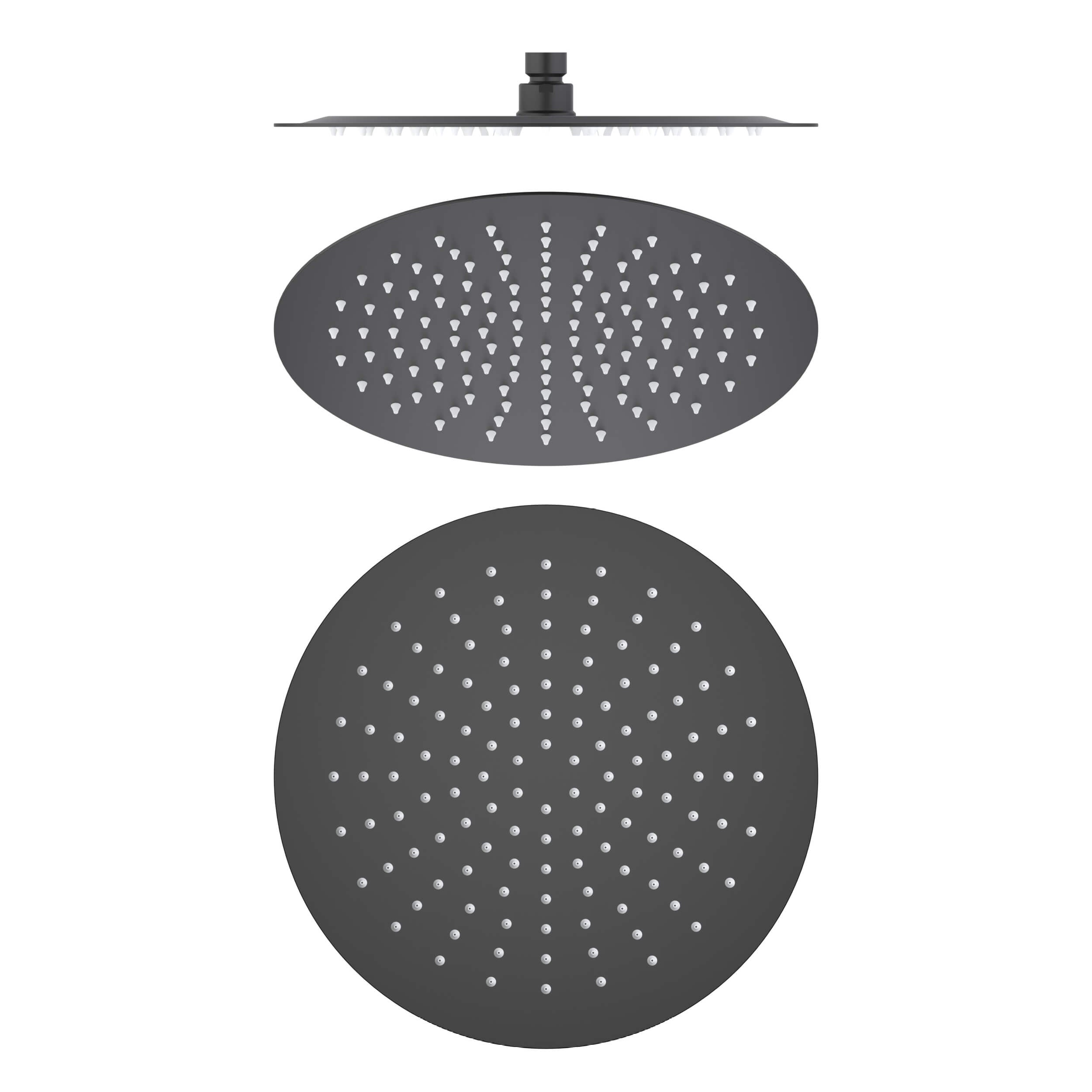 Halo 12" Metal Rain Shower Head 2mm Ultra Thin Profile - RS102