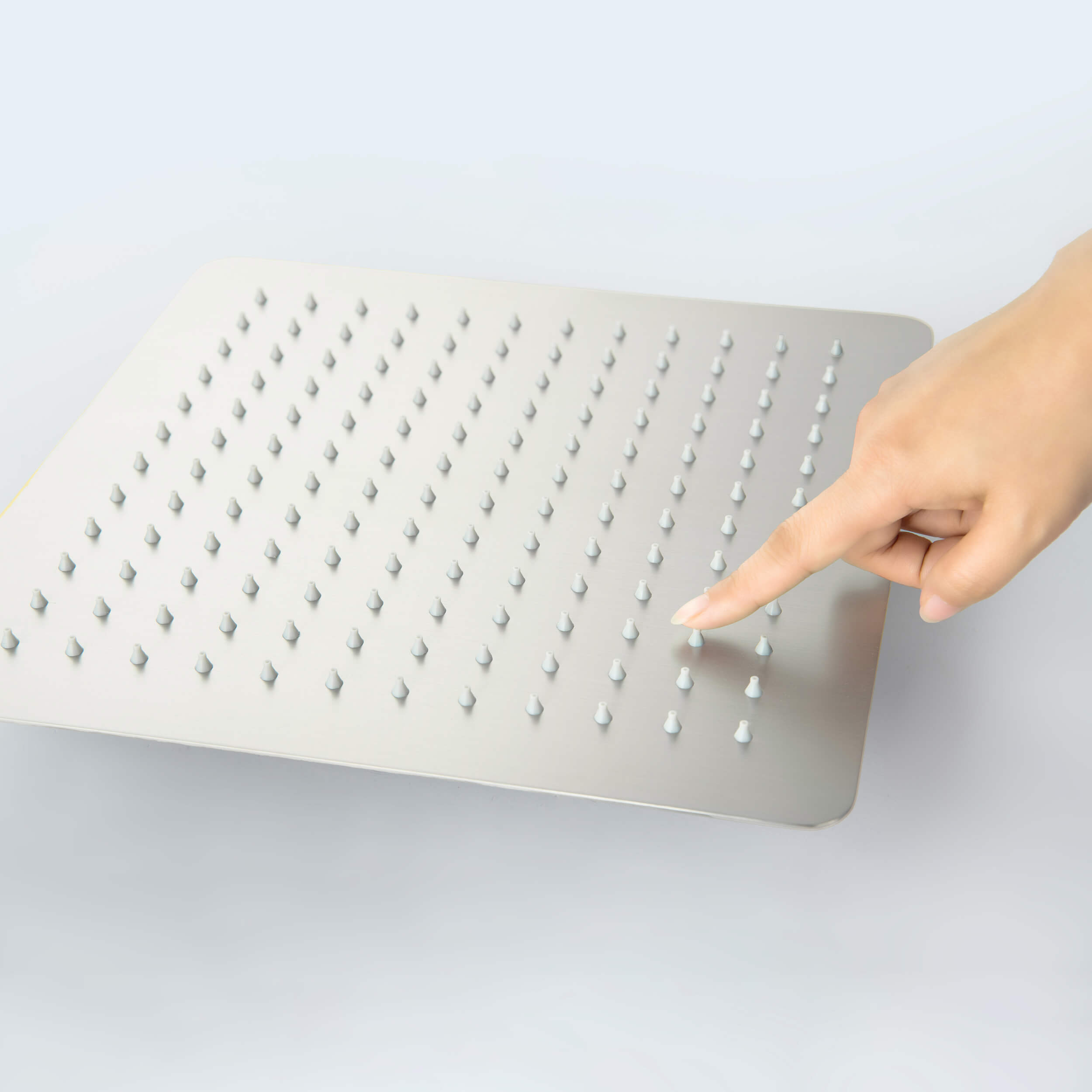 Quadra 12" Metal Rain Shower Head 2mm Ultra Thin Profile - RS103