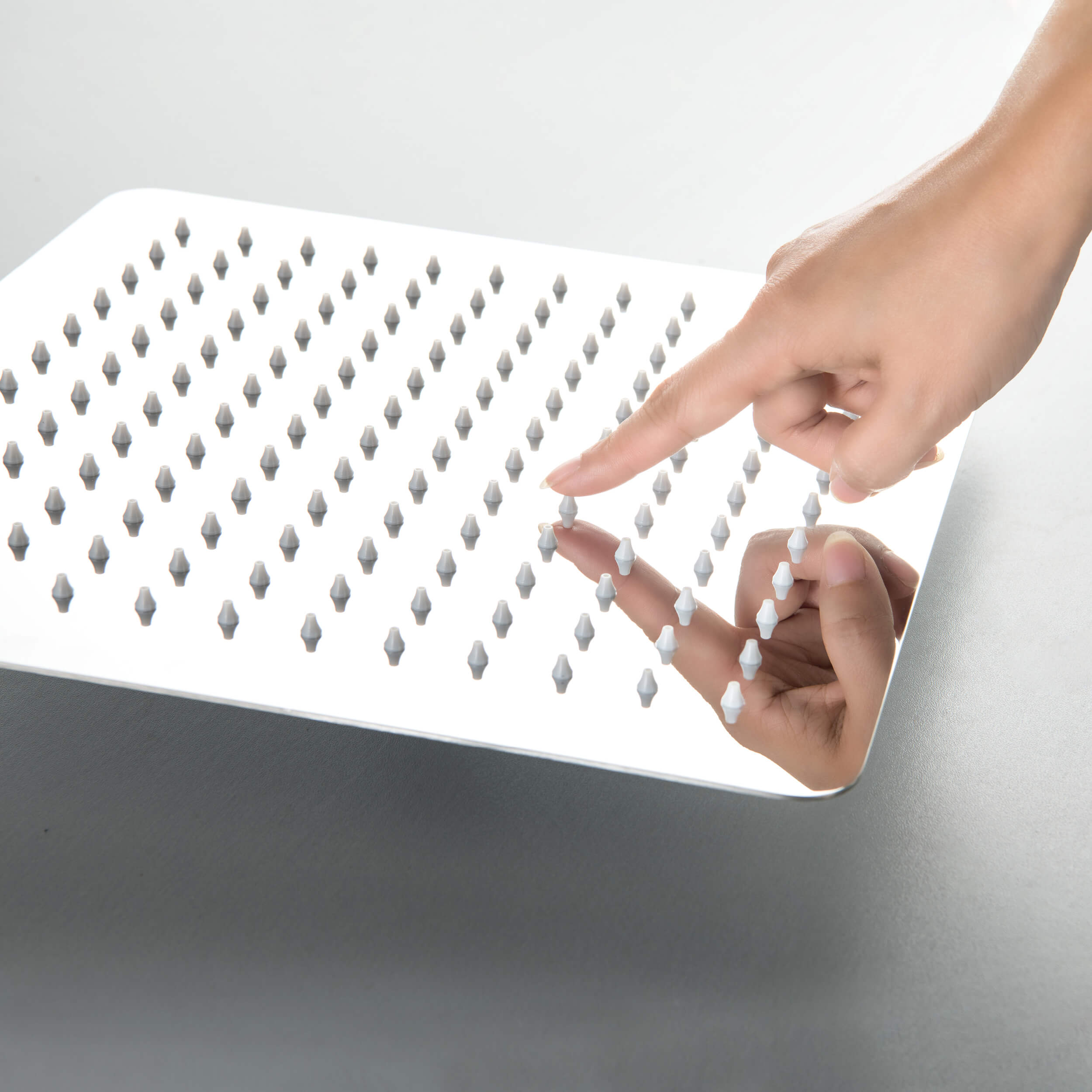 Quadra 12" Metal Rain Shower Head 2mm Ultra Thin Profile - RS103