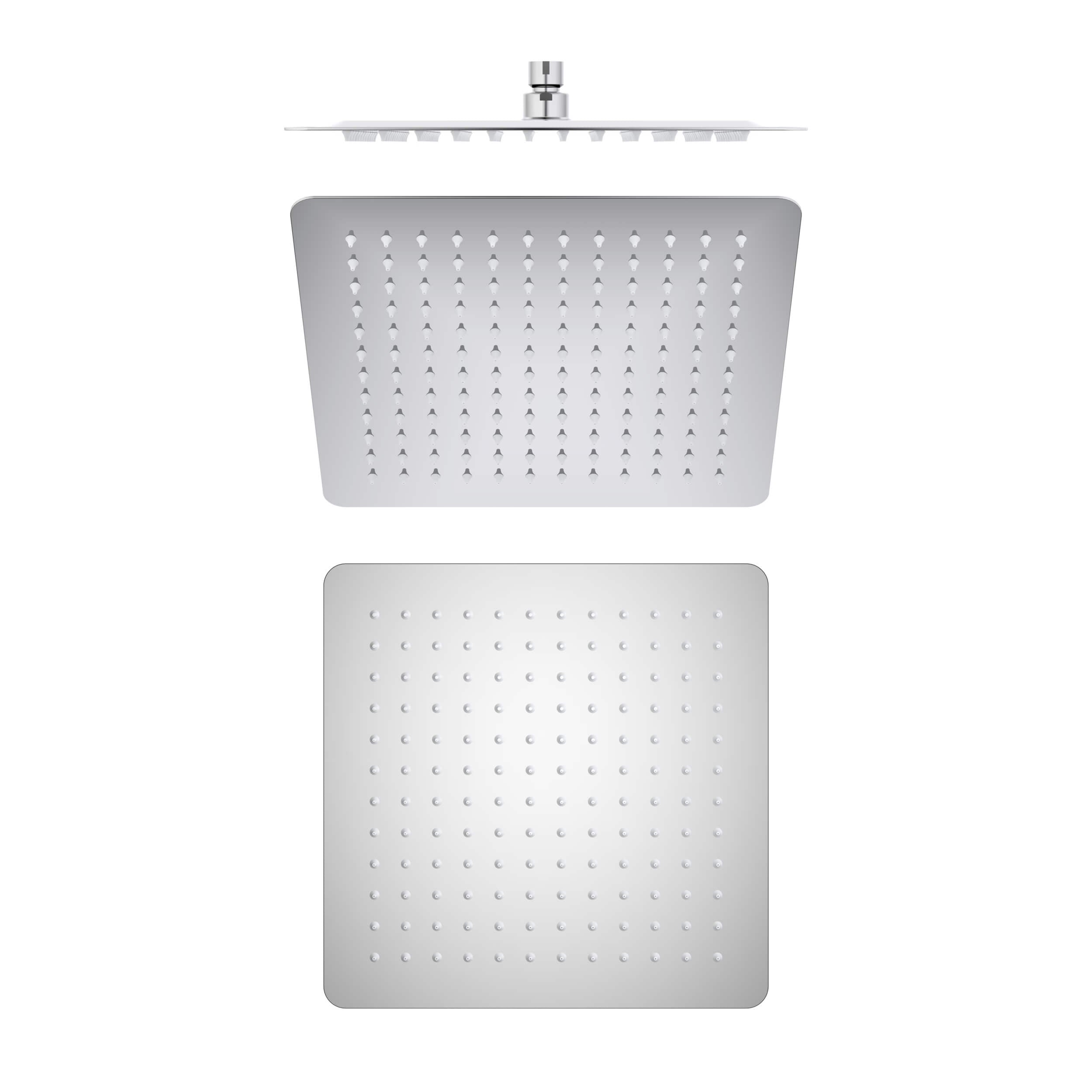 Quadra 12" Metal Rain Shower Head 2mm Ultra Thin Profile - RS103