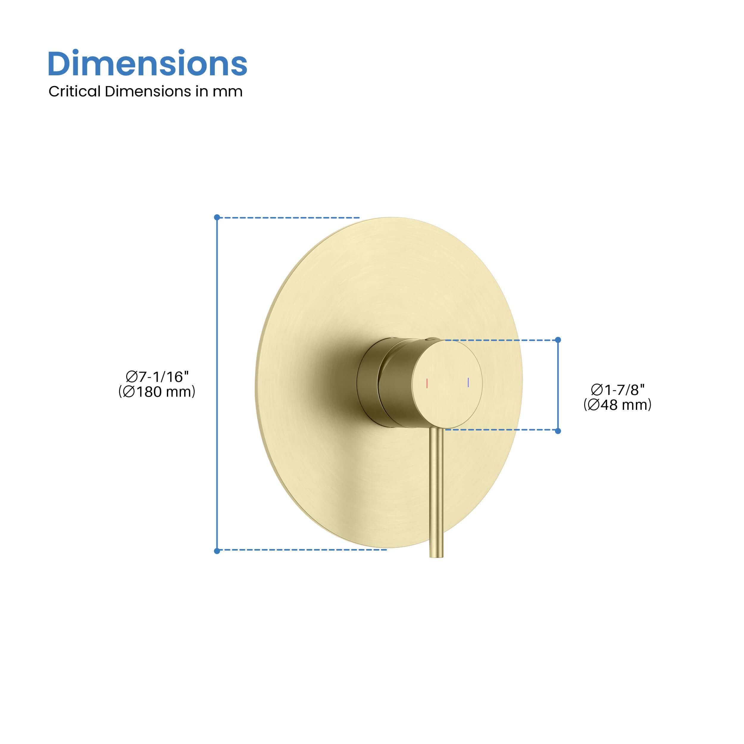 Halo Single Function Rough-in Valve Trim Plate - SVT1-1