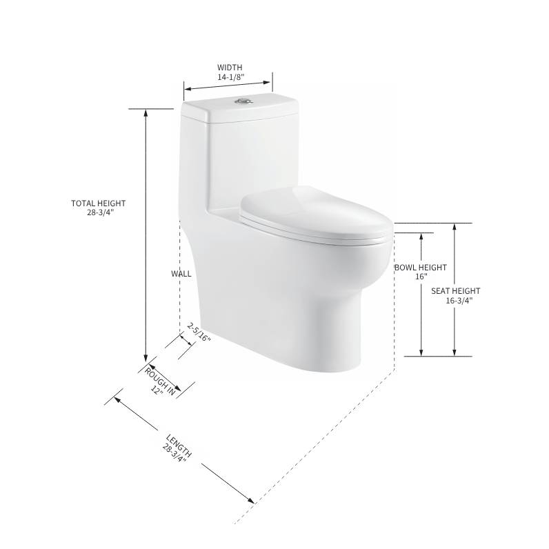 One Piece Toilet T9 01