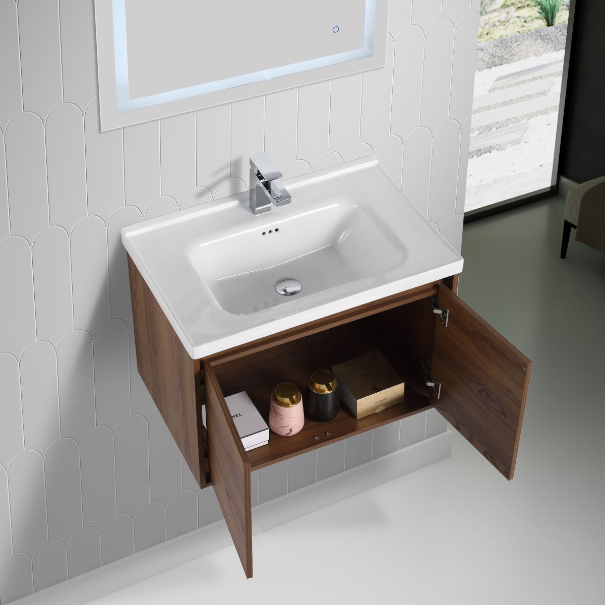 Bern 28″ Vanity With Ceramic Basin