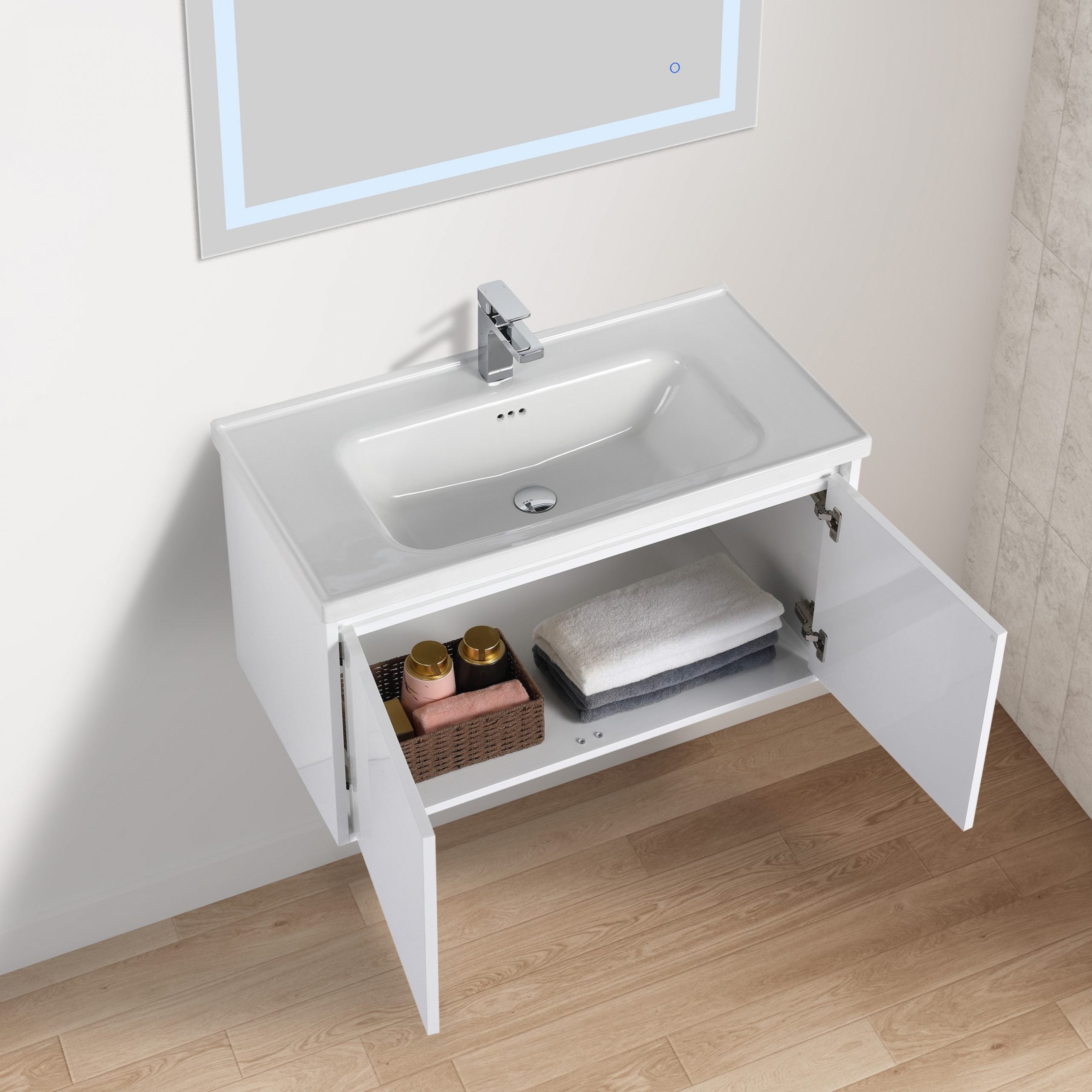 Bern 36″ Vanity With Ceramic Basin