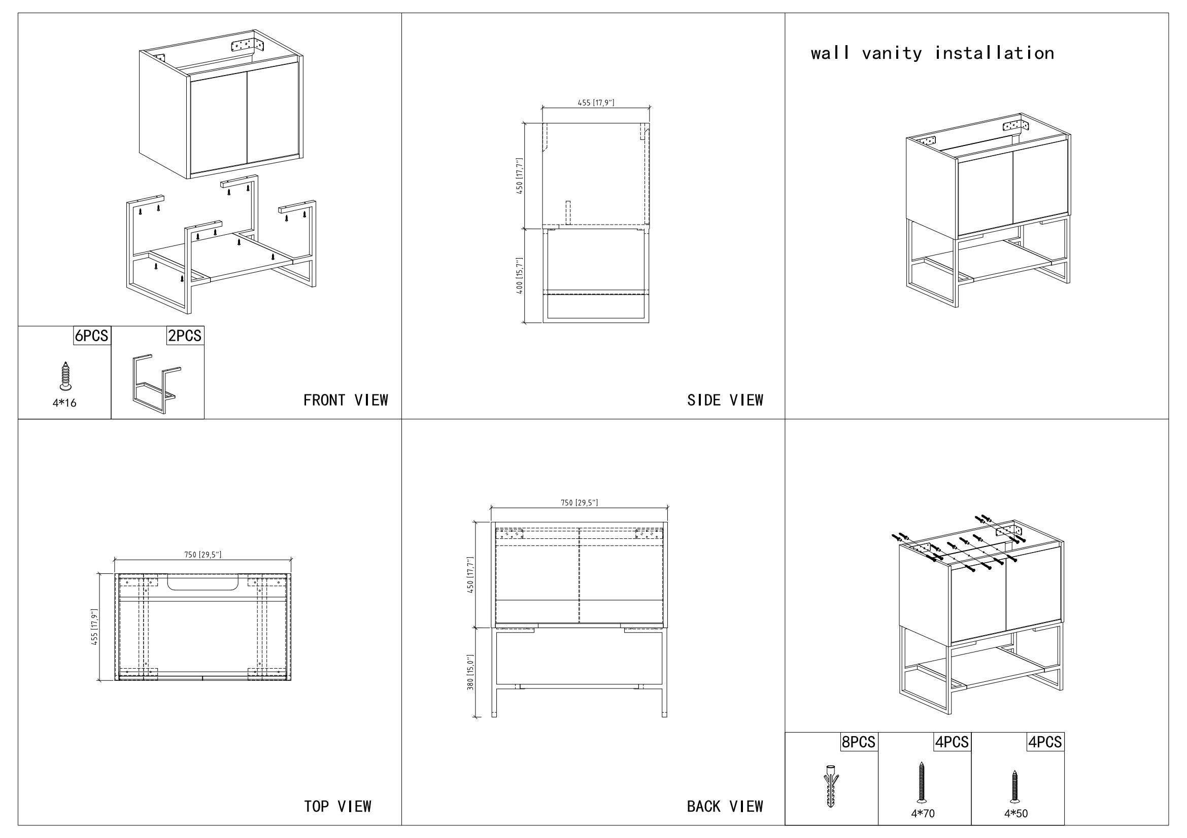 30"  V9006 Allen Vanity with Ceramic Sink (Rose Wood)