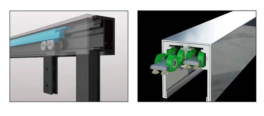 60" AC23Pro 66"H Shatterproof Series Bypass Tub Door with Klearteck Treatment (3/8" Thickness) (Chrome)