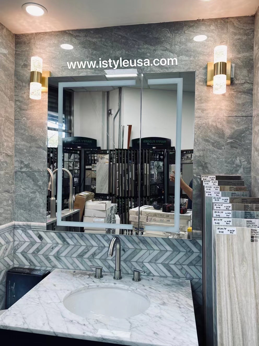 36" LED Ana Medicine Cabinet  (Surface Mount/Recessed)