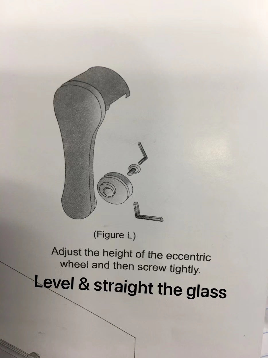 72" GBY22 Owen Bypass Series Tub Door with Klearteck Treatment (3/8" Thickness) (Chrome)