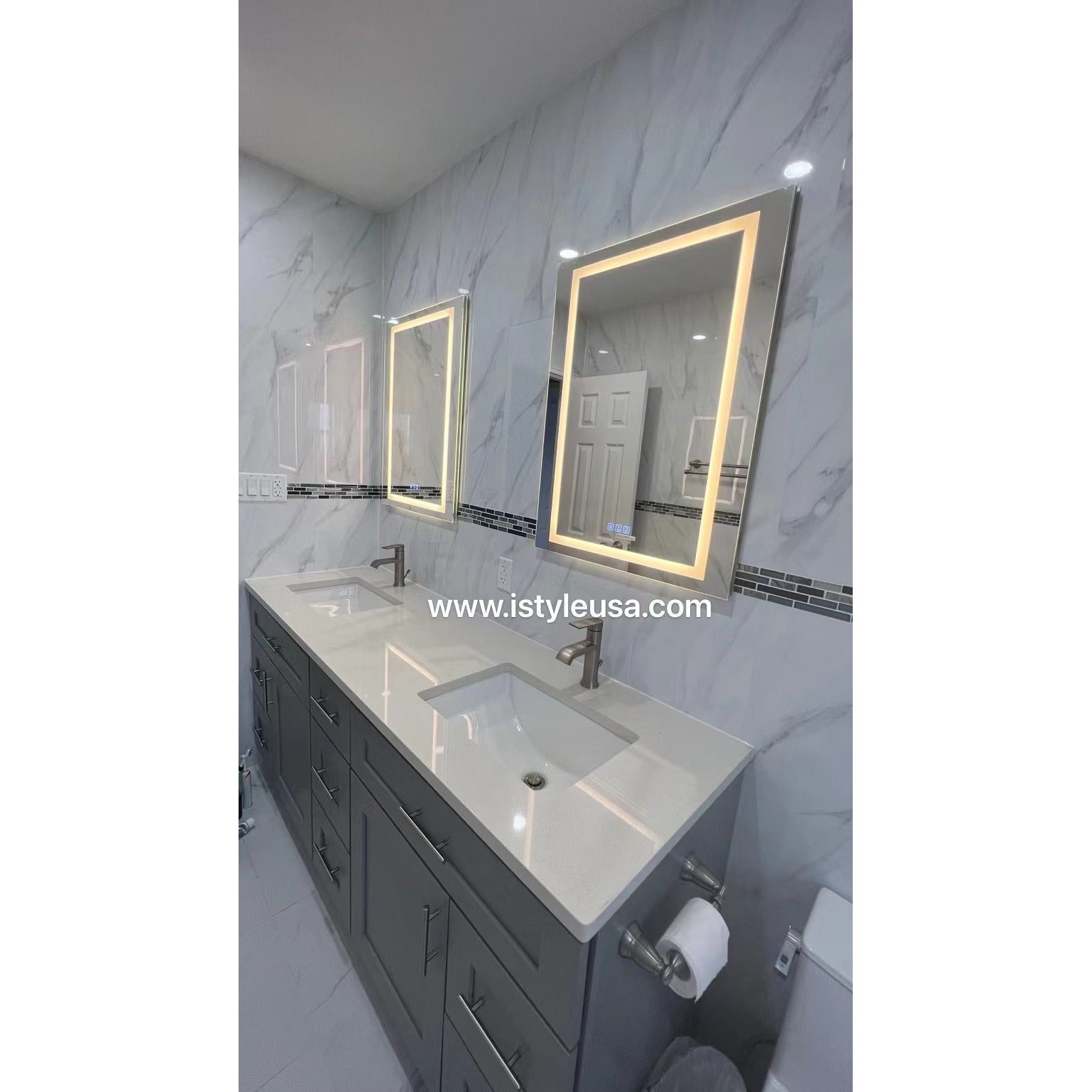 20" LED Ana Medicine Cabinet (Surface Mount/Recessed) (Left Hinge)