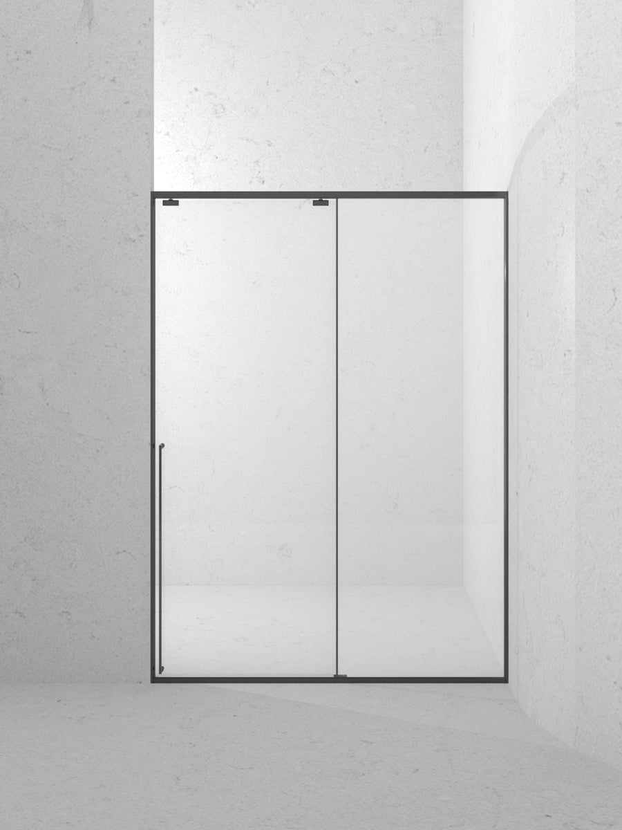 60" Karina Series Minimalist Shower Door with a Single Sliding Door