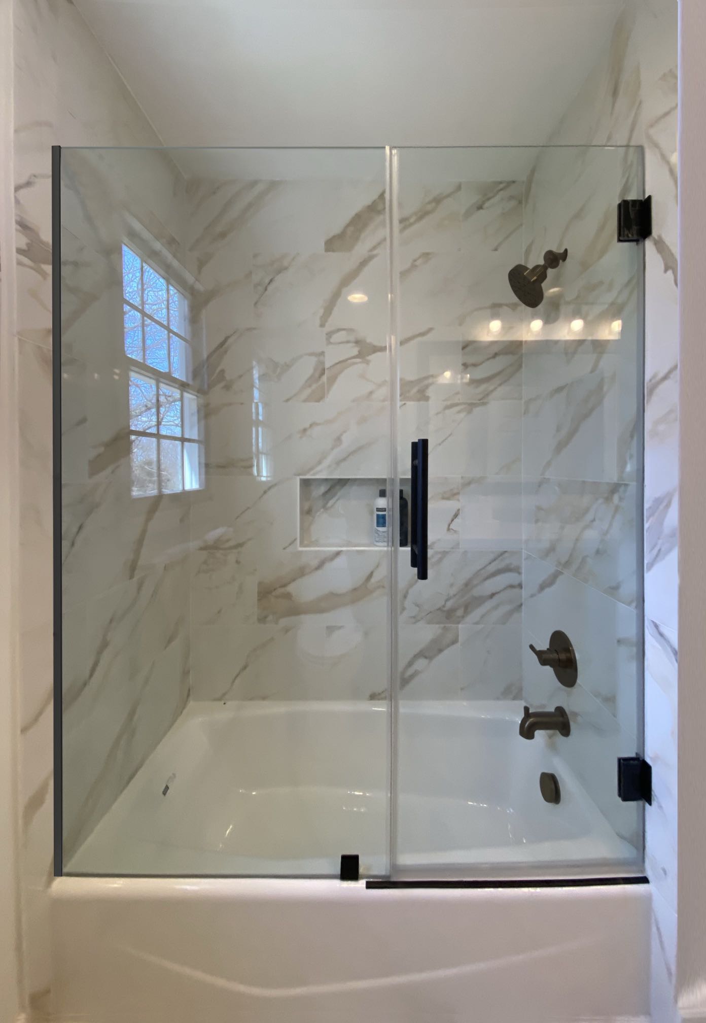 2PC Miko Tub Hinge On Wall (Hinge Series J) (Matte Black)