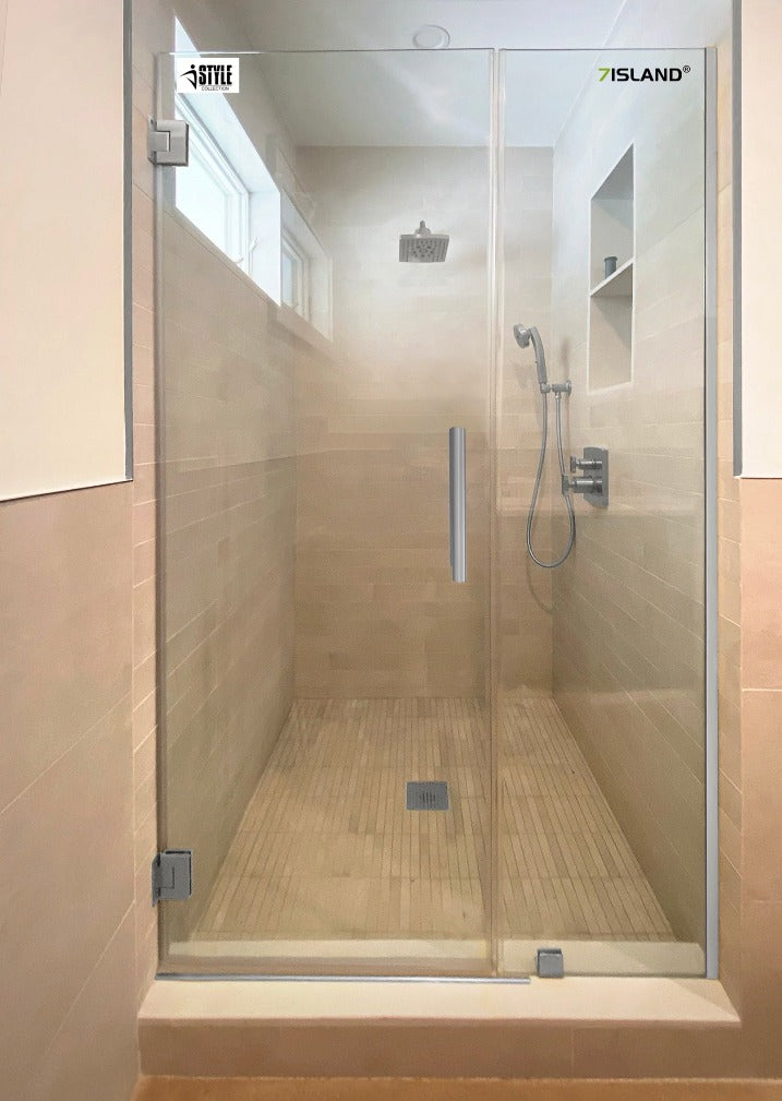 2PC Miko Hinges Door on Wall (Brushed Nickel)