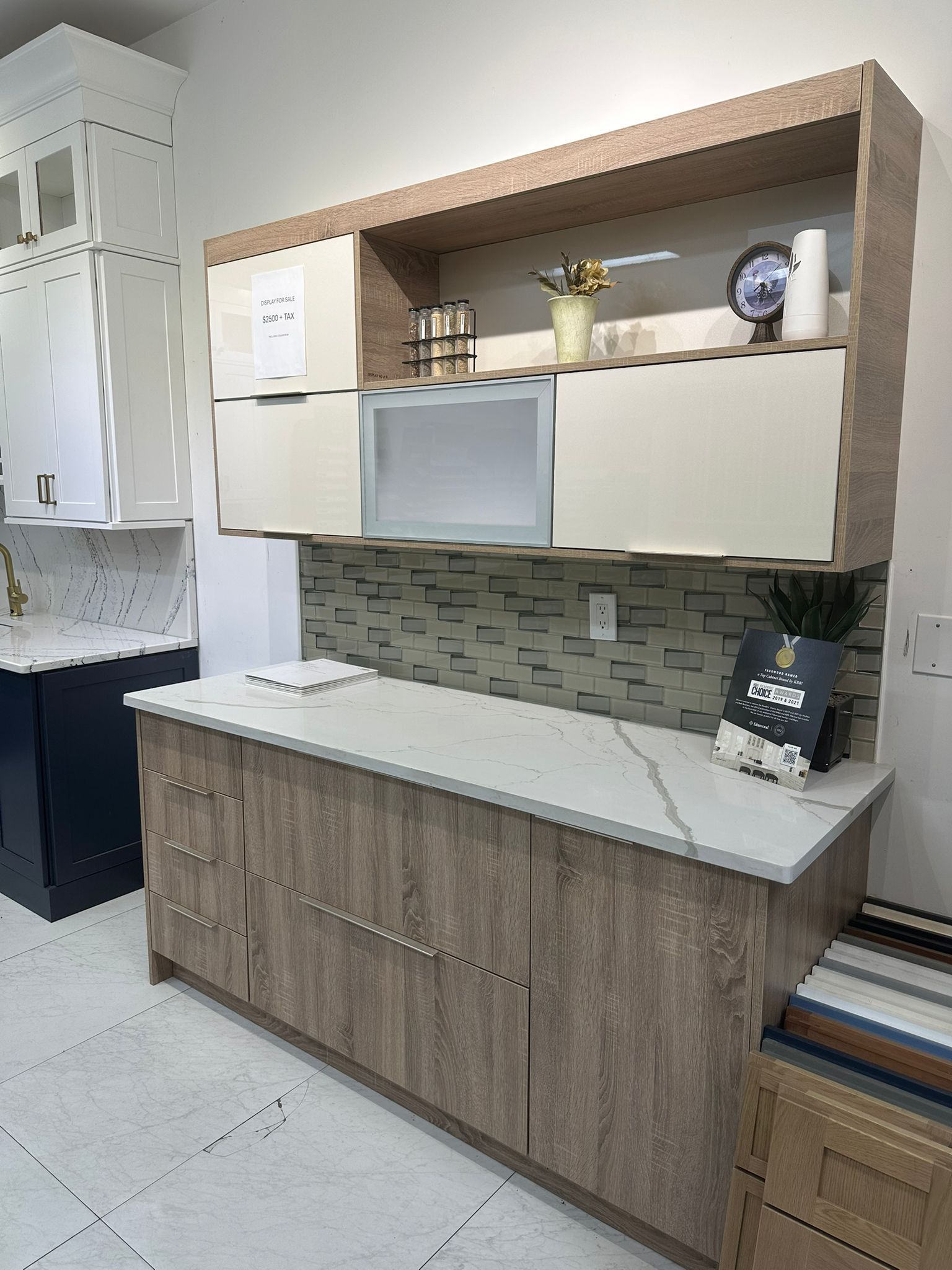 Wise Flat Panel 75½" Compact Kitchen Set kitchen cabinets - Shop at Home Craft Studio - 1