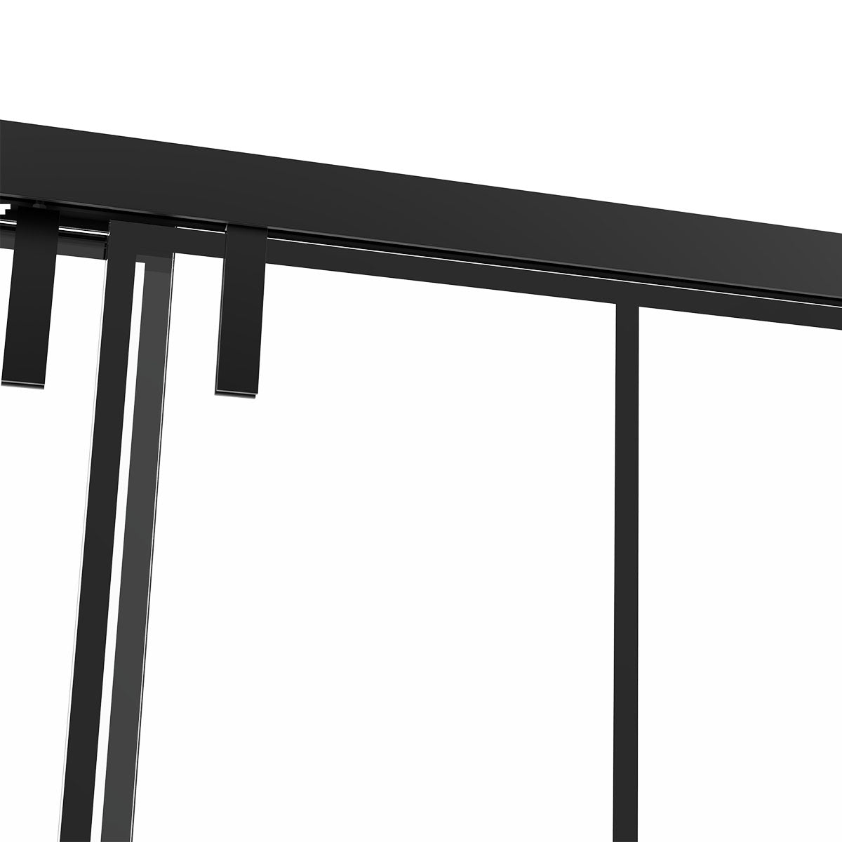 48" AC88 Alex Bypass Series Jet Glaze Shower Door with Klearteck Treatment (3/8" Thickness) (Matte Black) last one