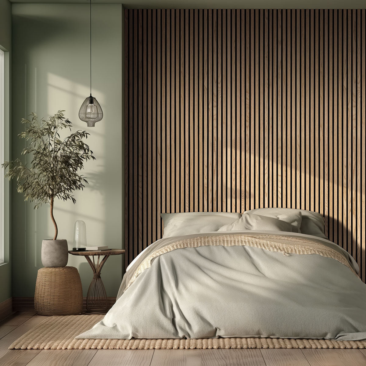 Natural Acoustic Wood Slat Panels