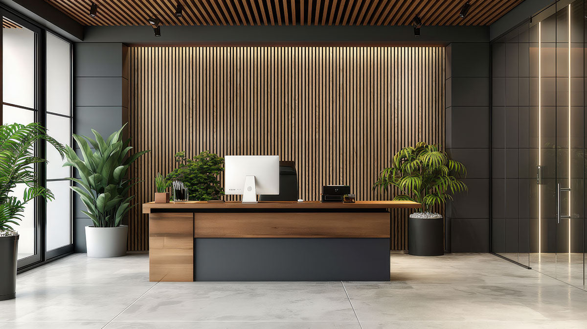 Natural Acoustic Wood Slat Panels