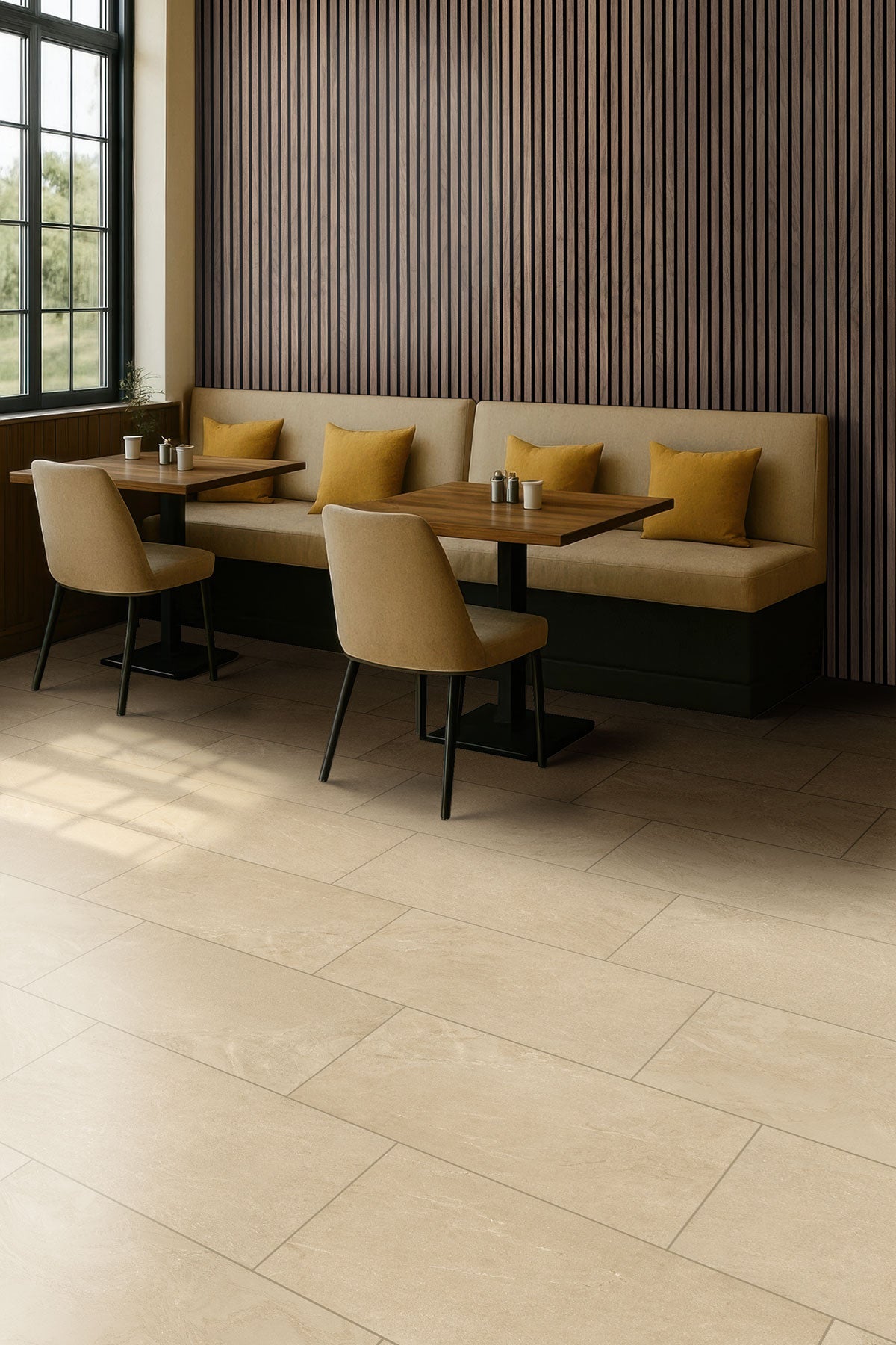 Tawny Acoustic Wood Slat Panels