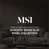 Fog Acoustic Wood Slat Panels