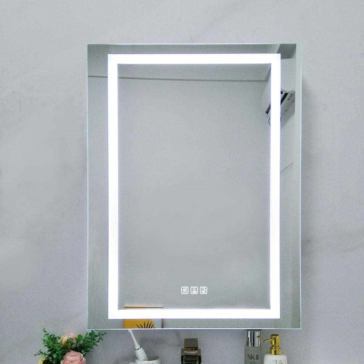 24" LED Ana Medicine Cabinet (Surface Mount/Recessed) (Left Hinge)
