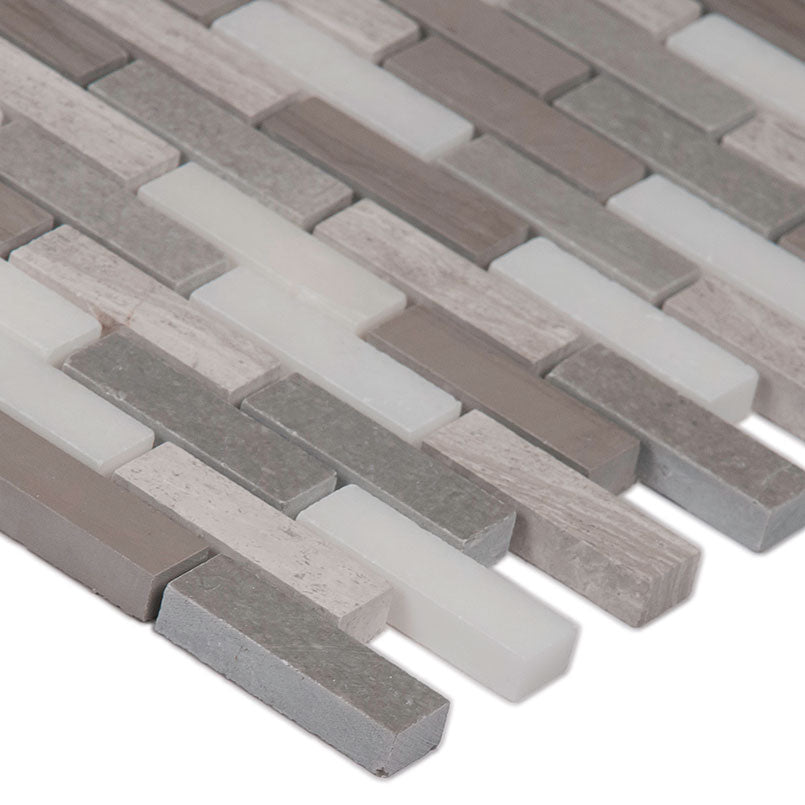 Arctic Storm 0.625x2 Brick Pattern