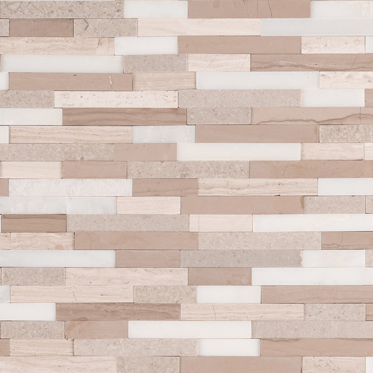 MS International Marble Series: Artic Storm Interlocking 3D Peel and Stick Wall Tile SMOT-PNS-ASIL3D-6MM