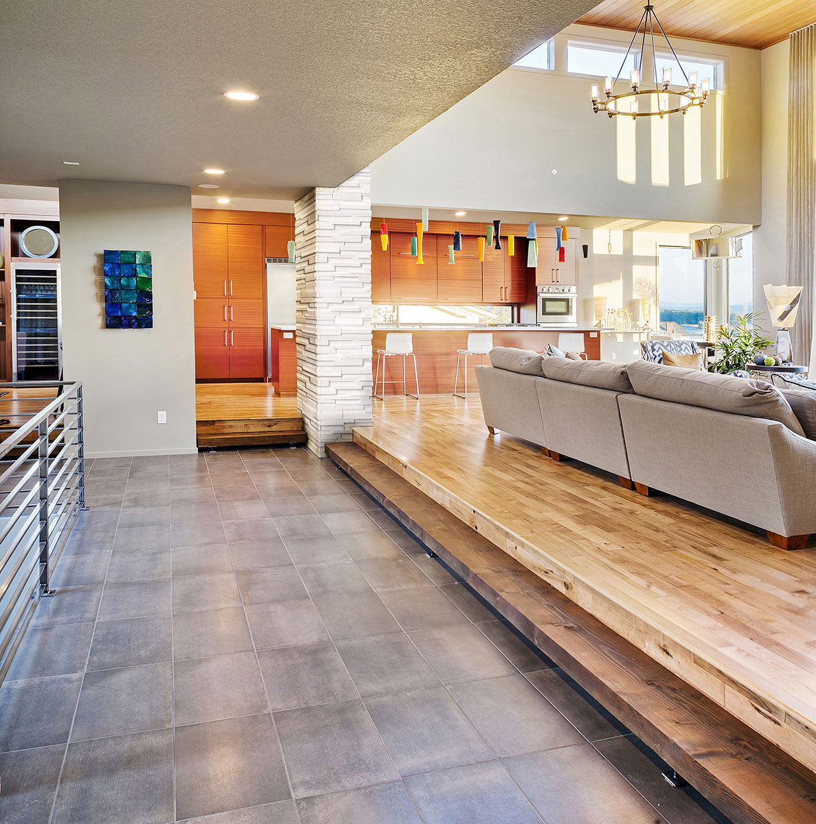 Arctic White 3D Honed Stacked Stone Panels