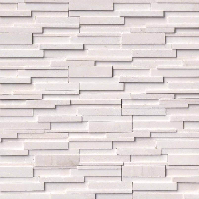 ARCTIC WHITE 3D HONED 6x24 PANEL Wall Tile - Shop at Home Craft Studio | Call