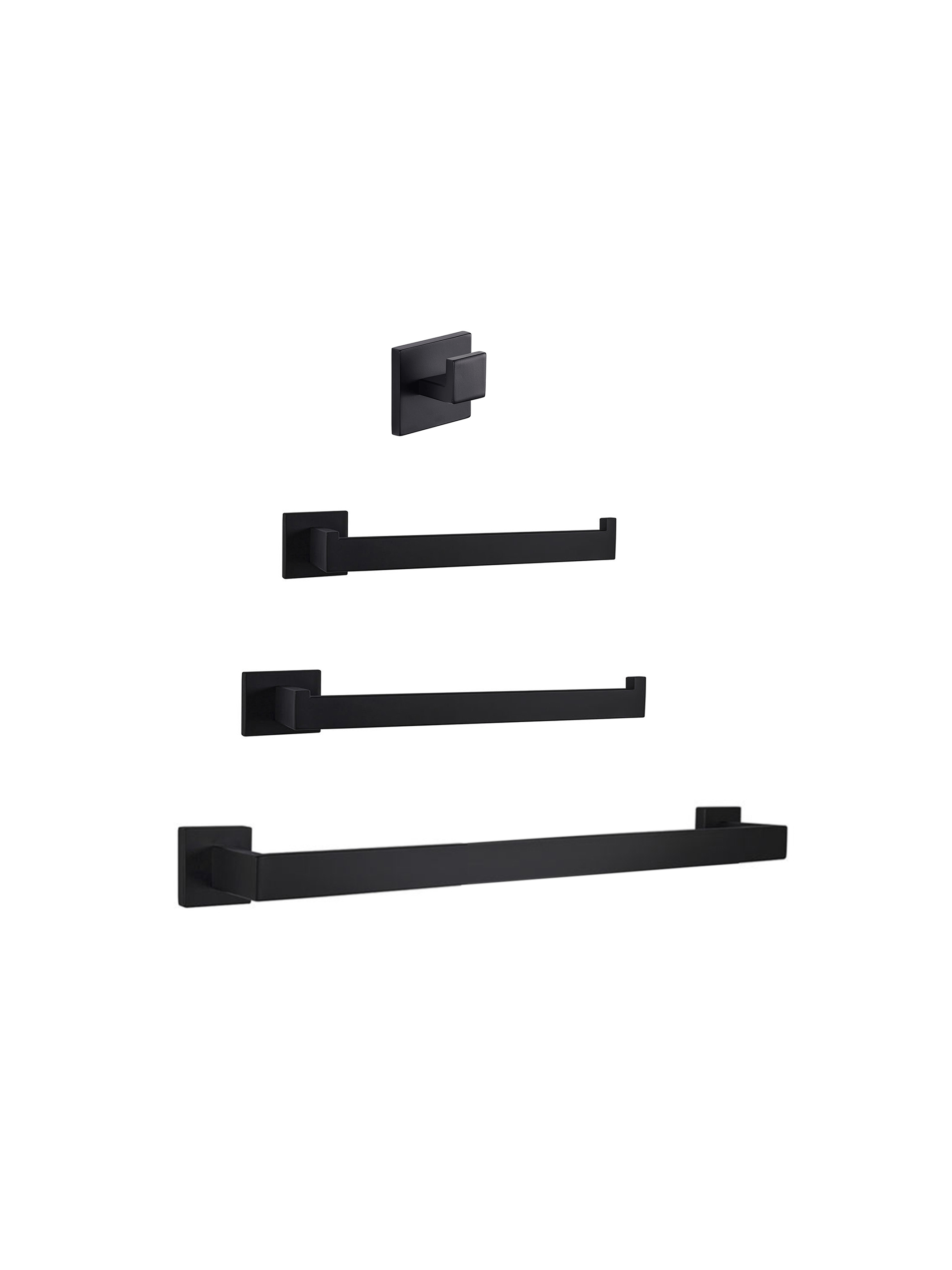 Bagno Bianca Stainless 4 Piece Bathroom Accessory Set