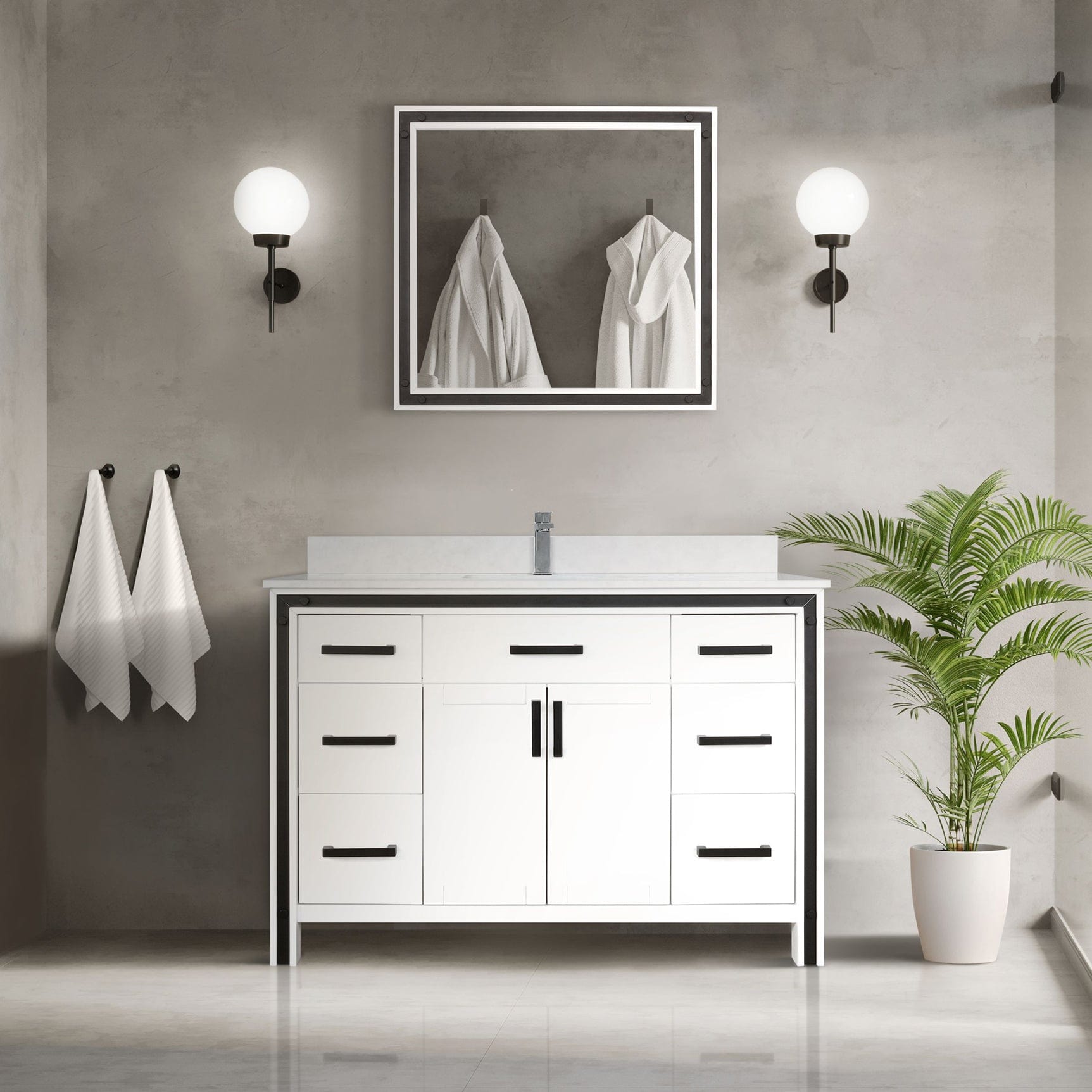 Ziva 48" x 22" Single Bath Vanity