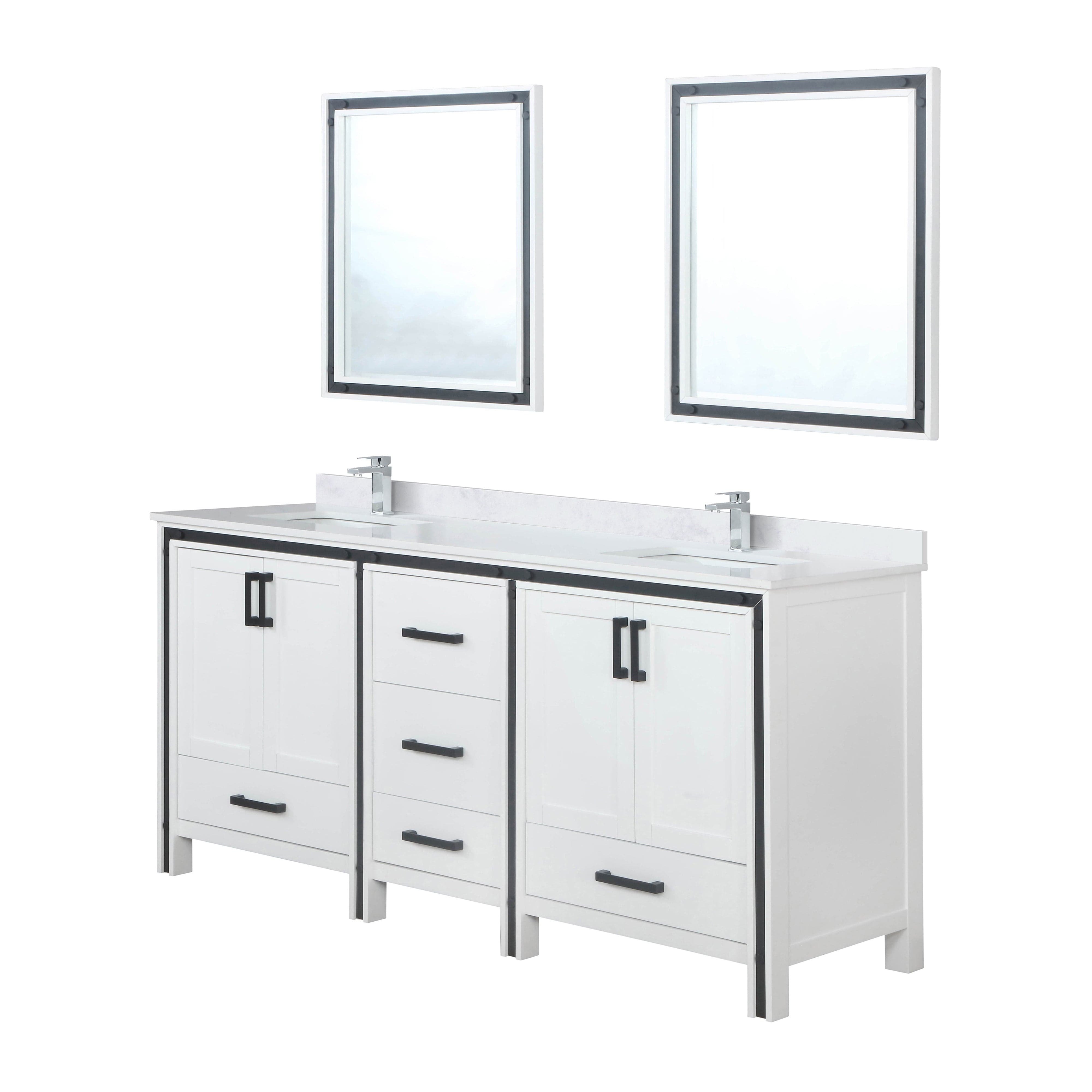 Ziva 72" x 22" Double Bath Vanity