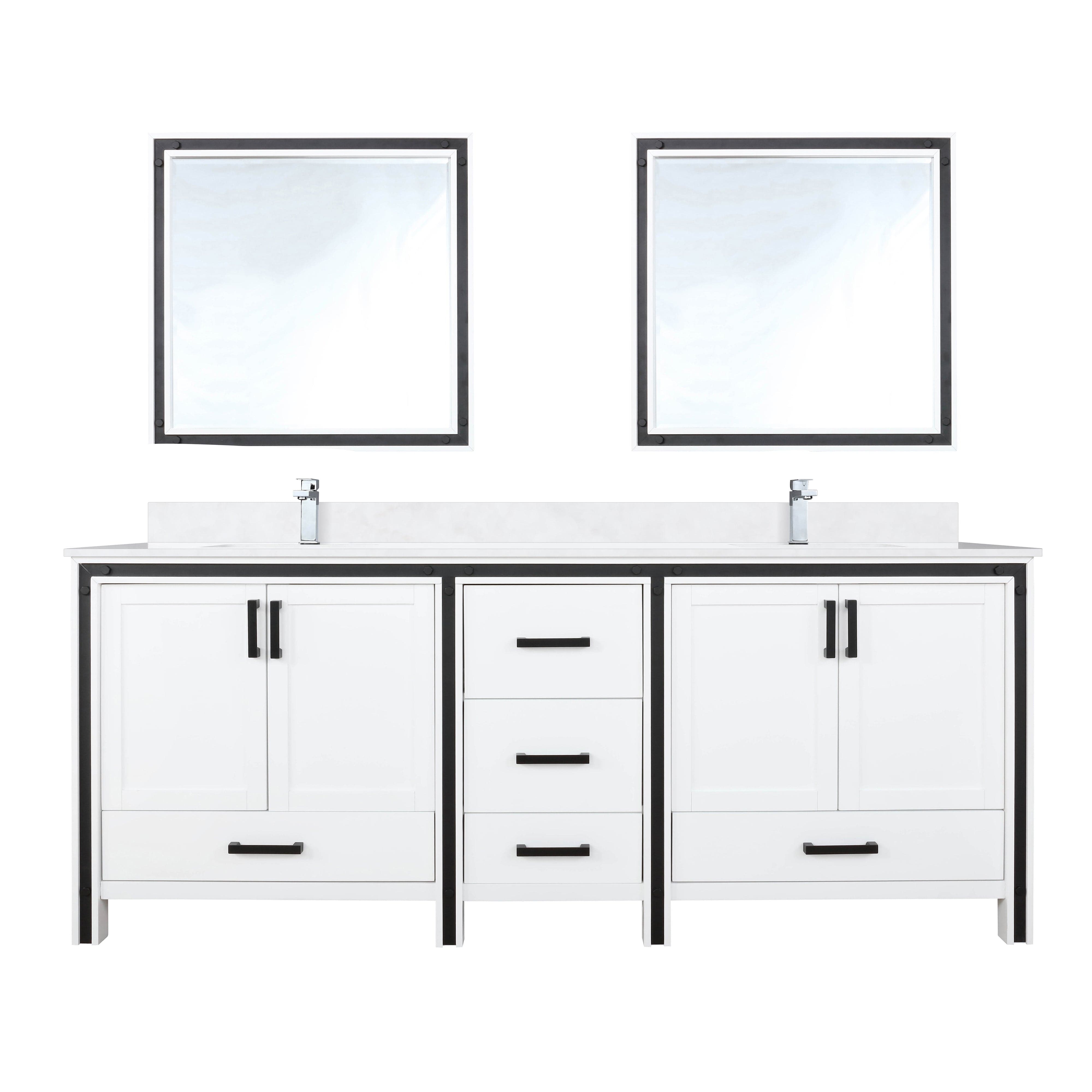 Ziva 80" x 22" Double Bath Vanity