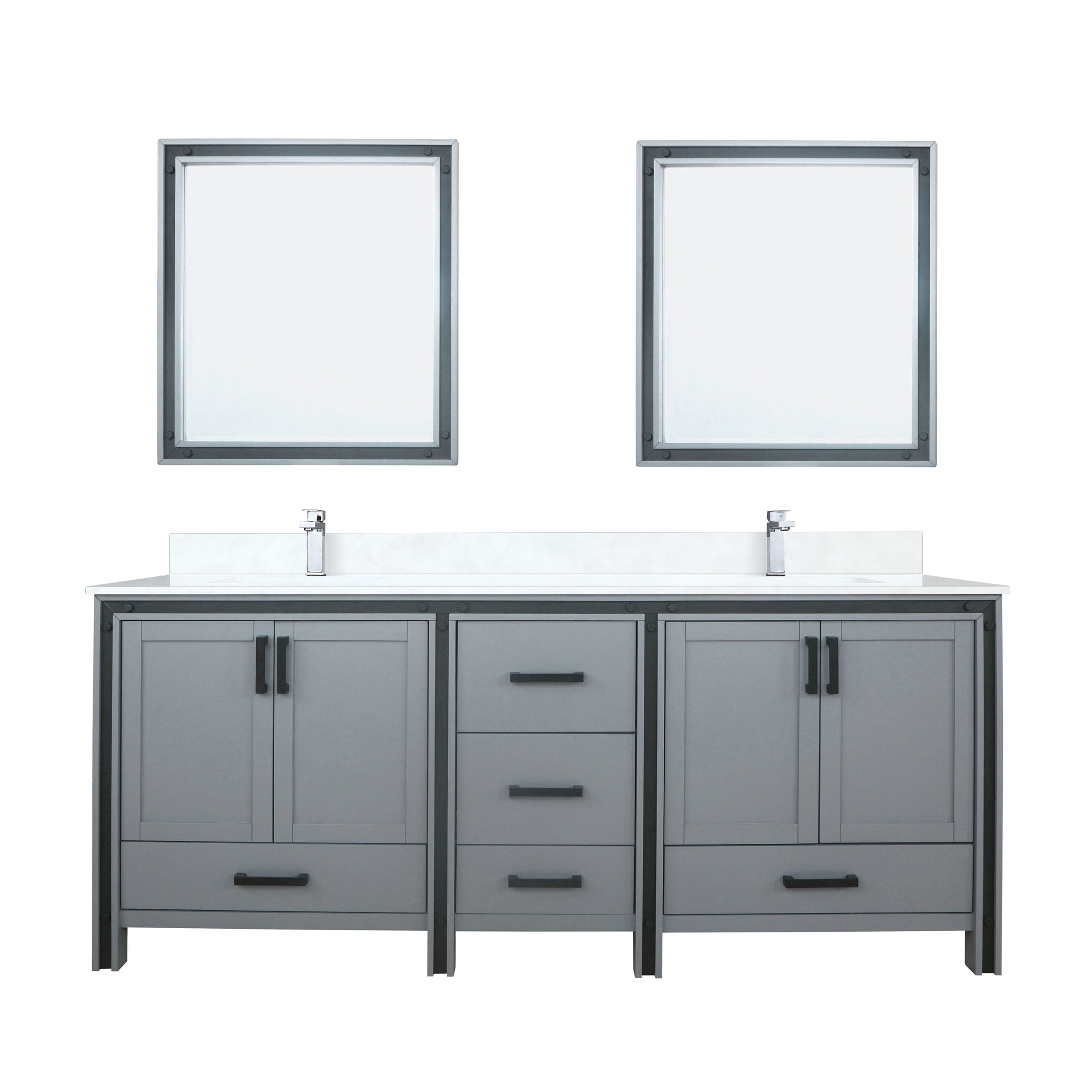 Ziva 80" x 22" Double Bath Vanity