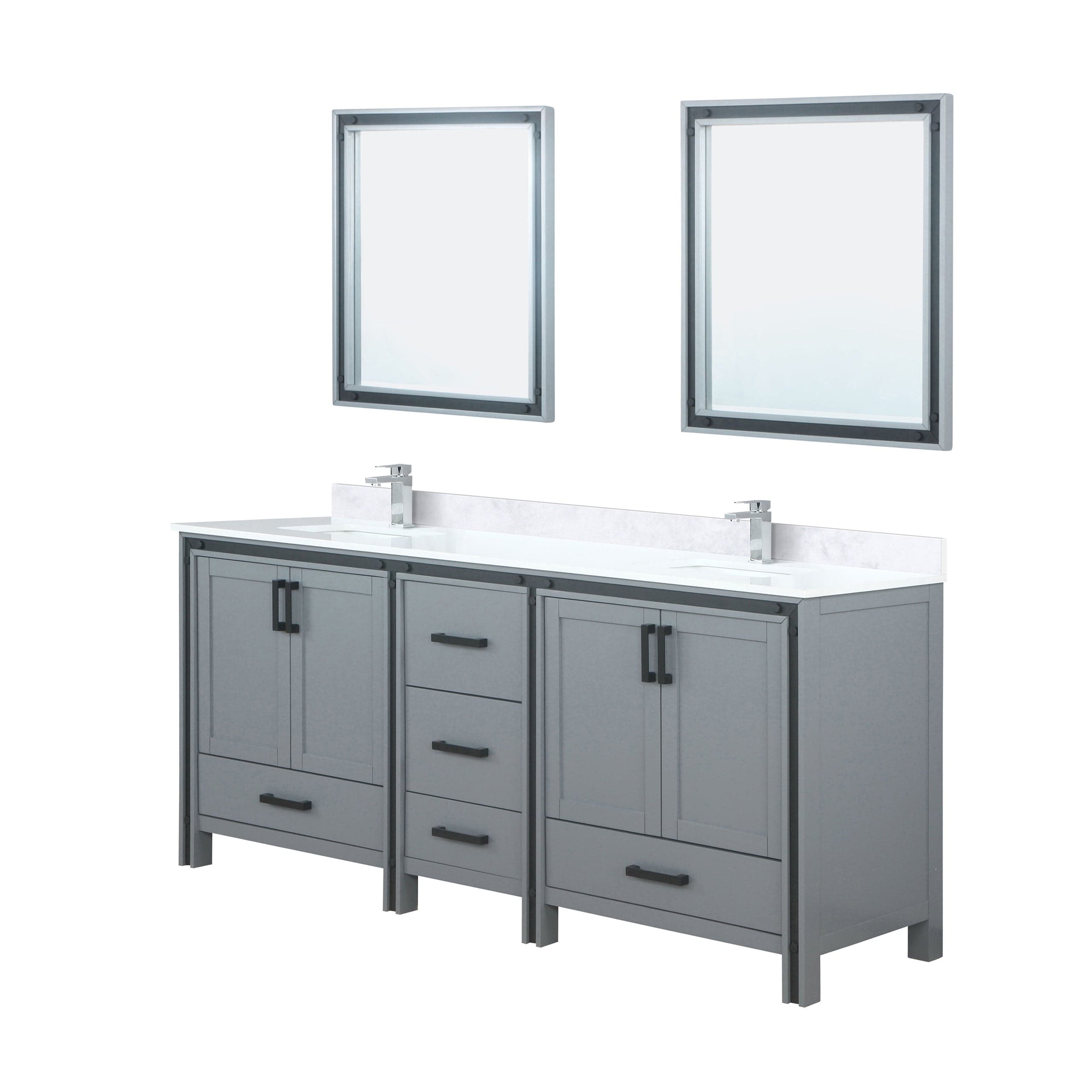 Ziva 80" x 22" Double Bath Vanity