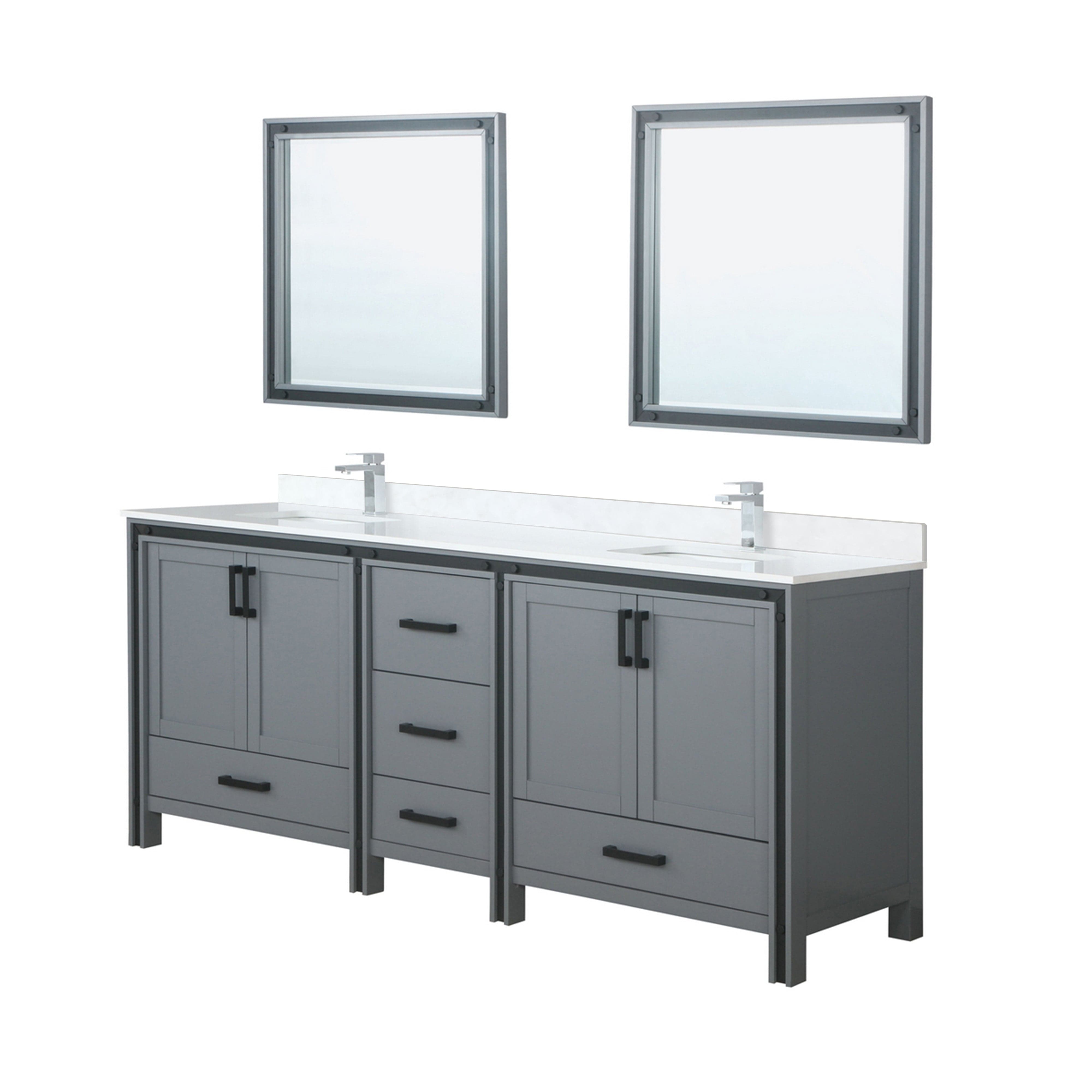 Ziva 84" x 22" Double Bath Vanity