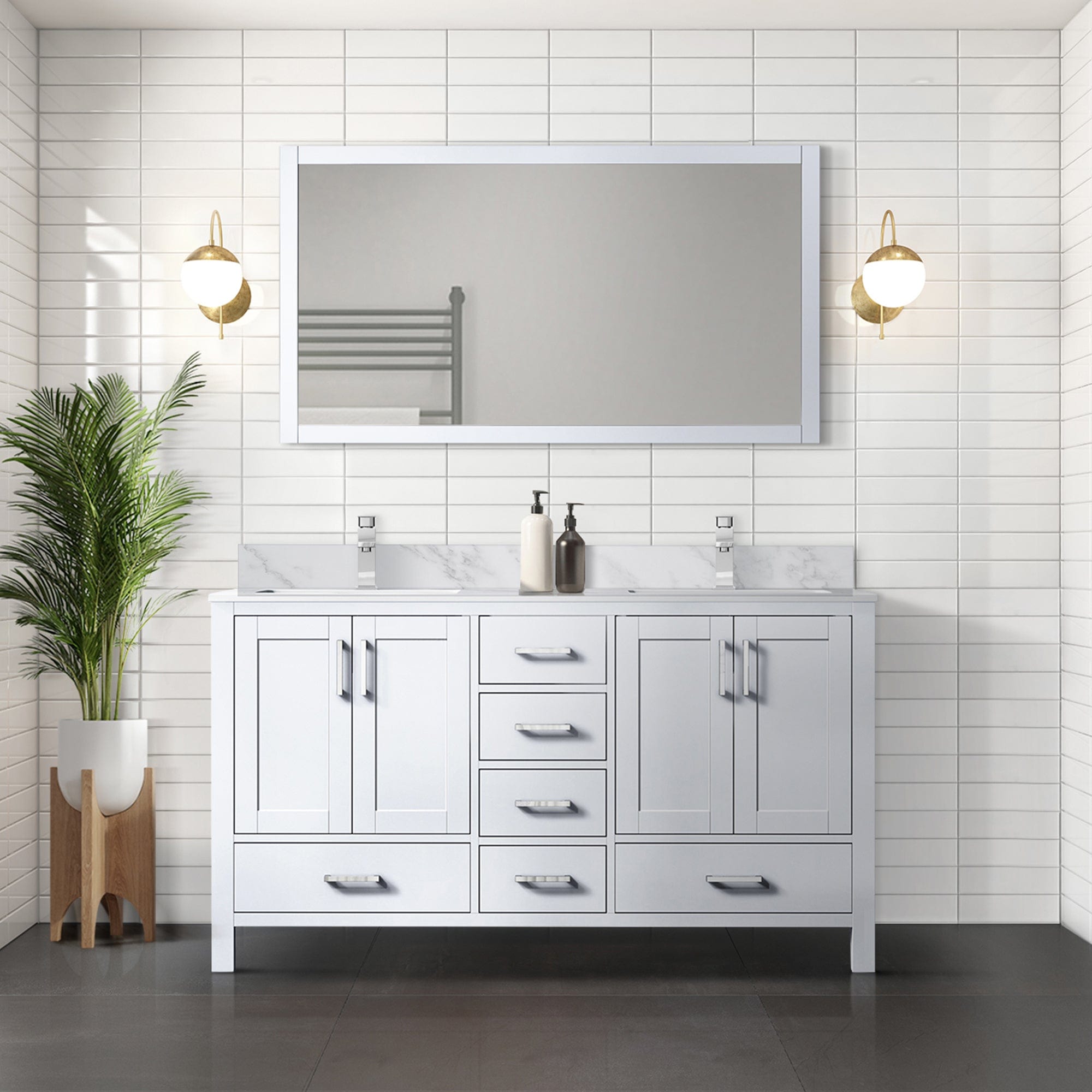Jacques 60" x 22" Double Bath Vanity