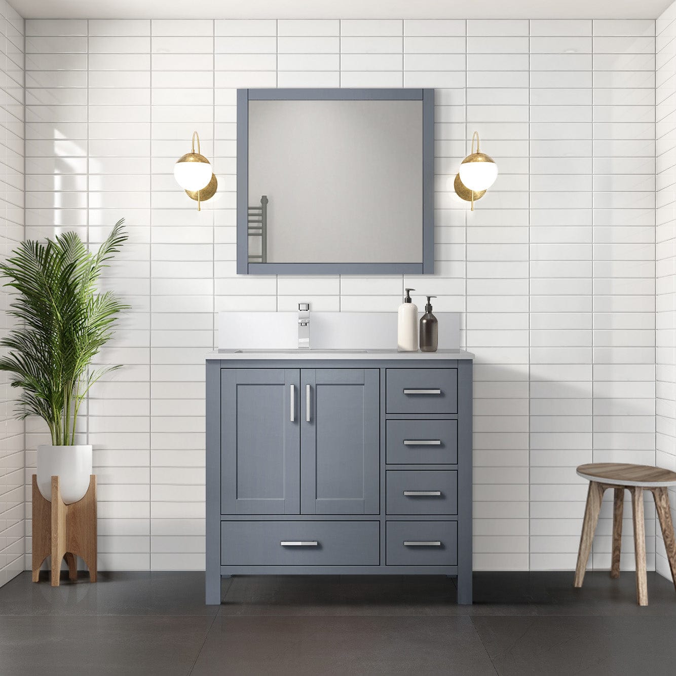 Jacques 36" x 22" Left Offset Bath Vanity