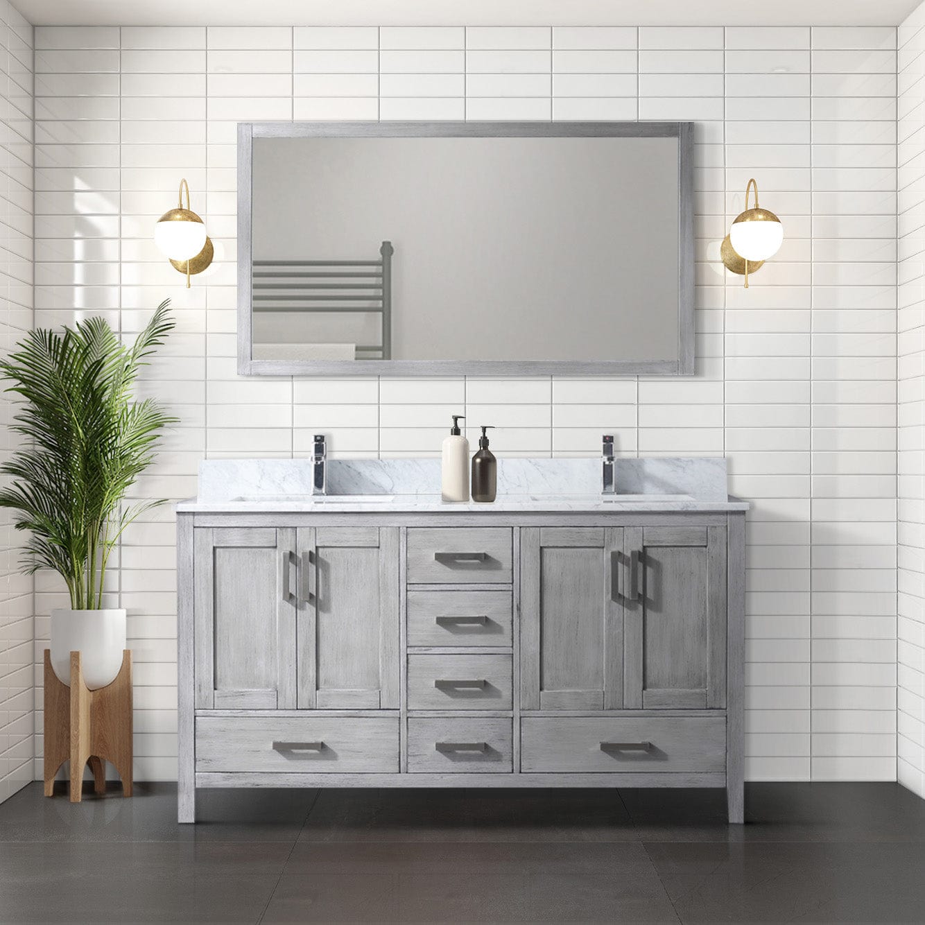 Jacques 60" x 22" Double Bath Vanity